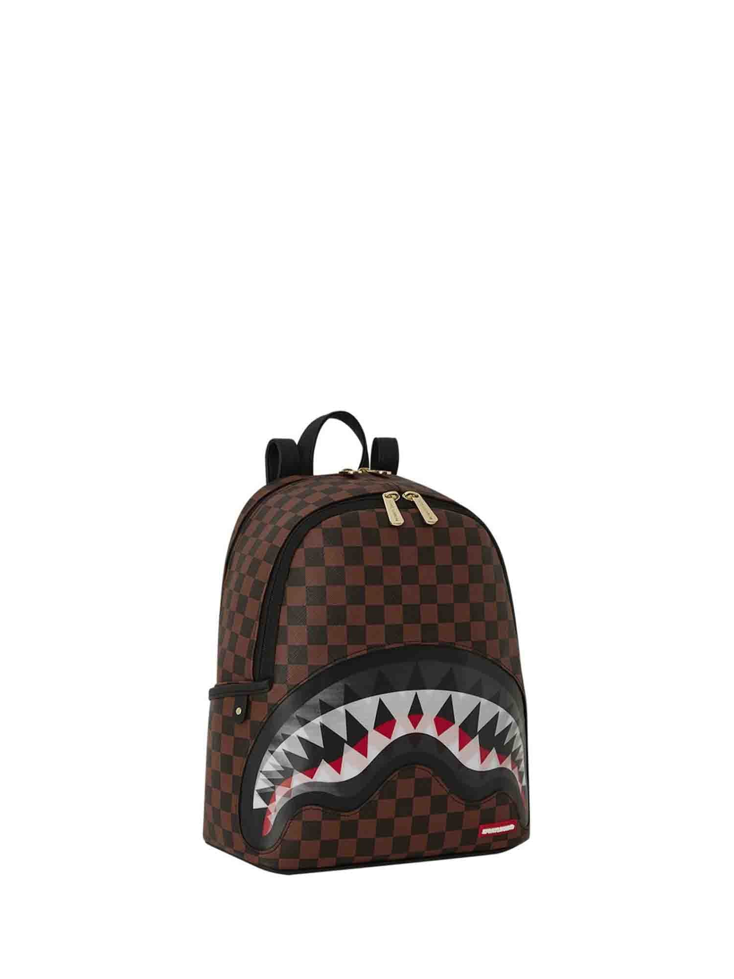 SPRAYGROUND SIP LENTICULAR CHOMP SAVAGE ZAINO MARRONE