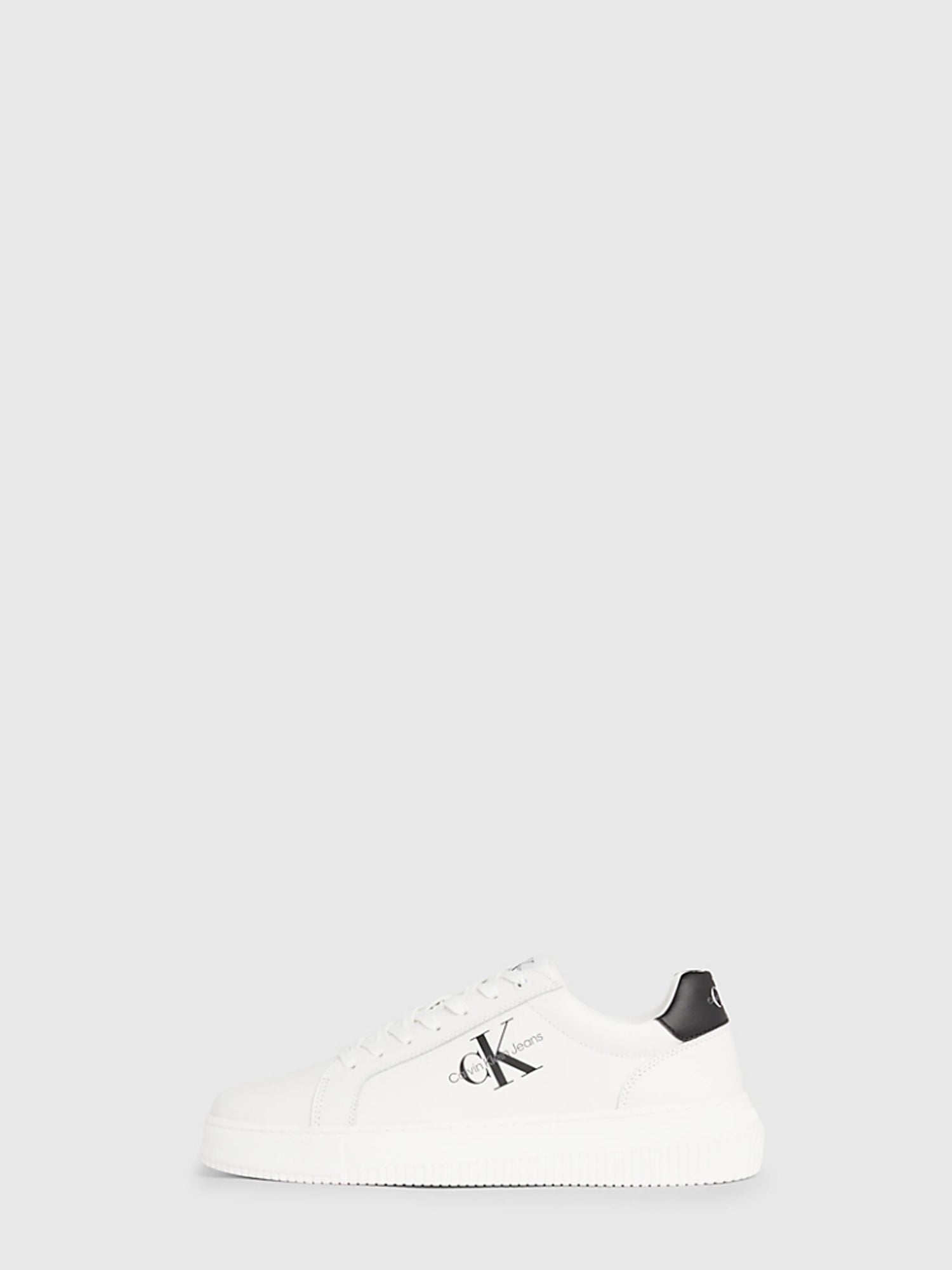 CALVIN KLEIN SHOES SNEAKERS CHUNKY CUPSOLE MONO LH BIANCO
