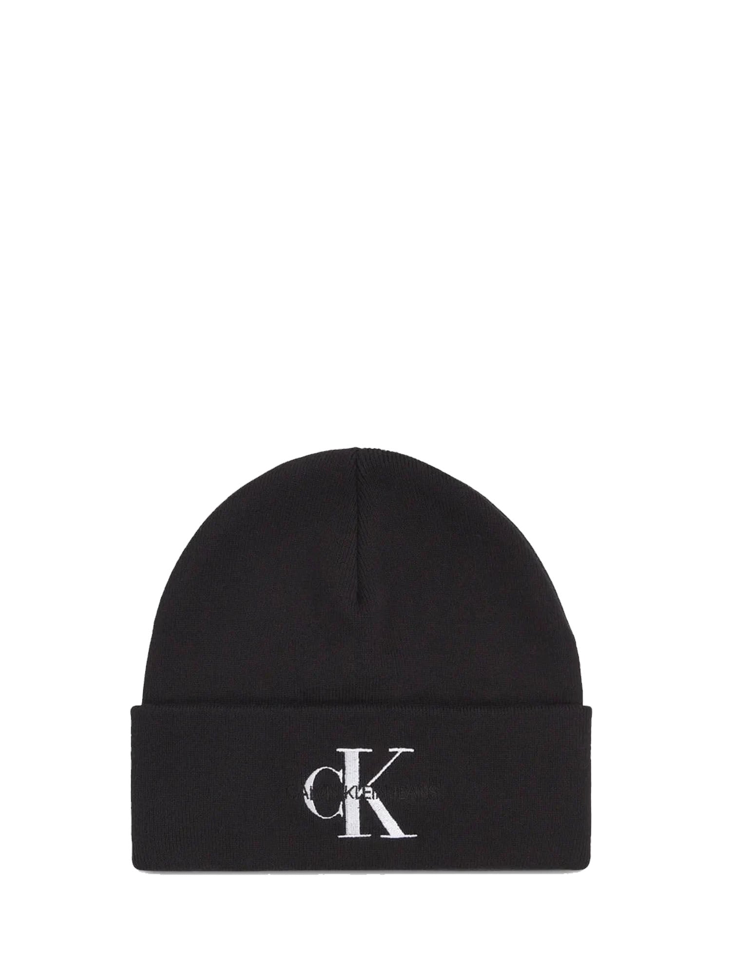 CALVIN KLEIN ACCESSORIES CAPPELLO CON RISVOLTO NERO