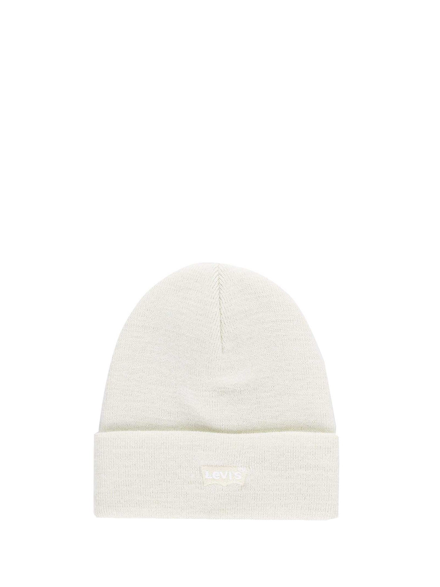 LEVI'S CAPPELLO BEANIE SLOUCHY TONAL BATWING BIANCO