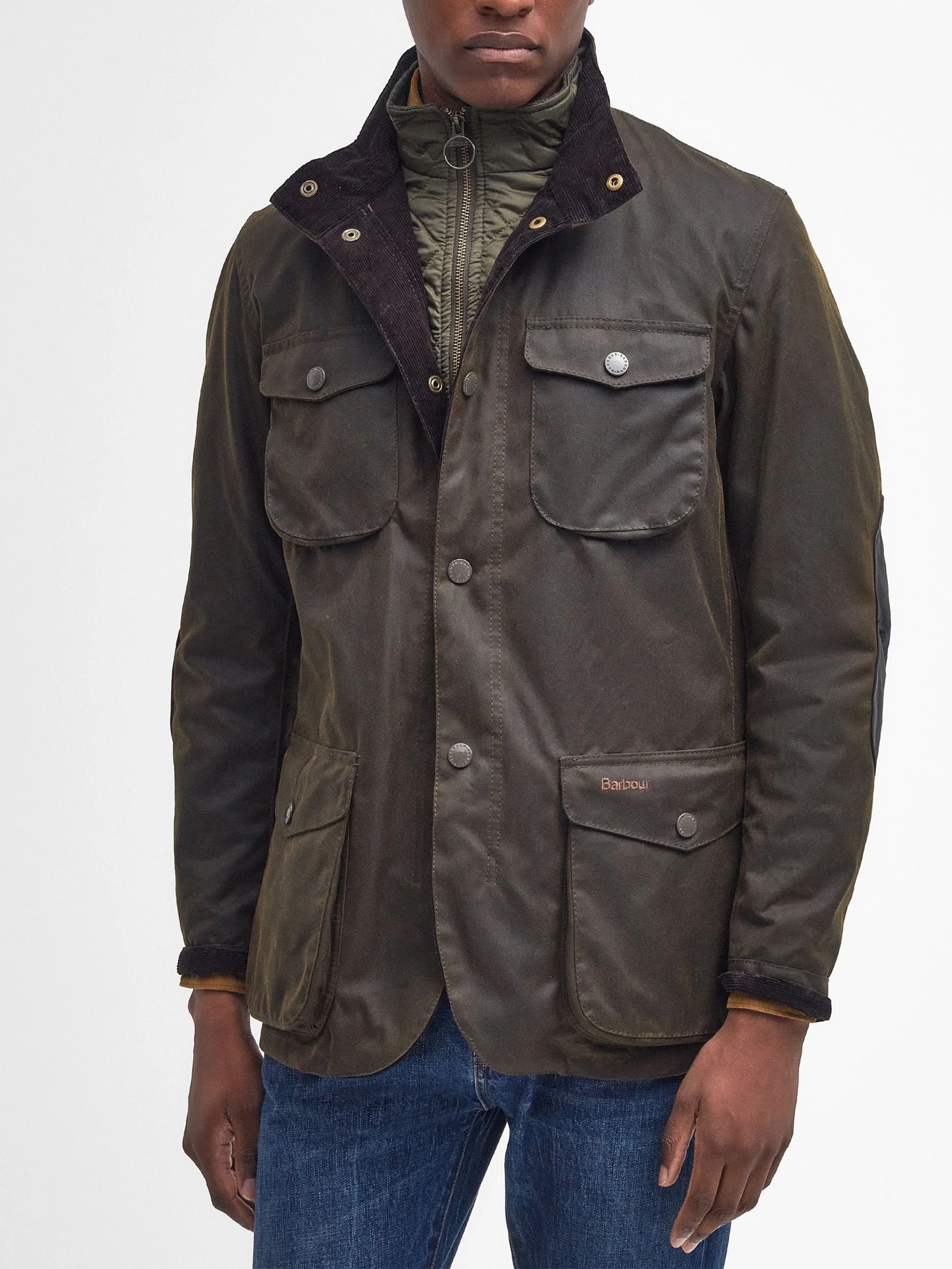 BARBOUR OGSTON GIACCA CERATA VERDE OLIVA