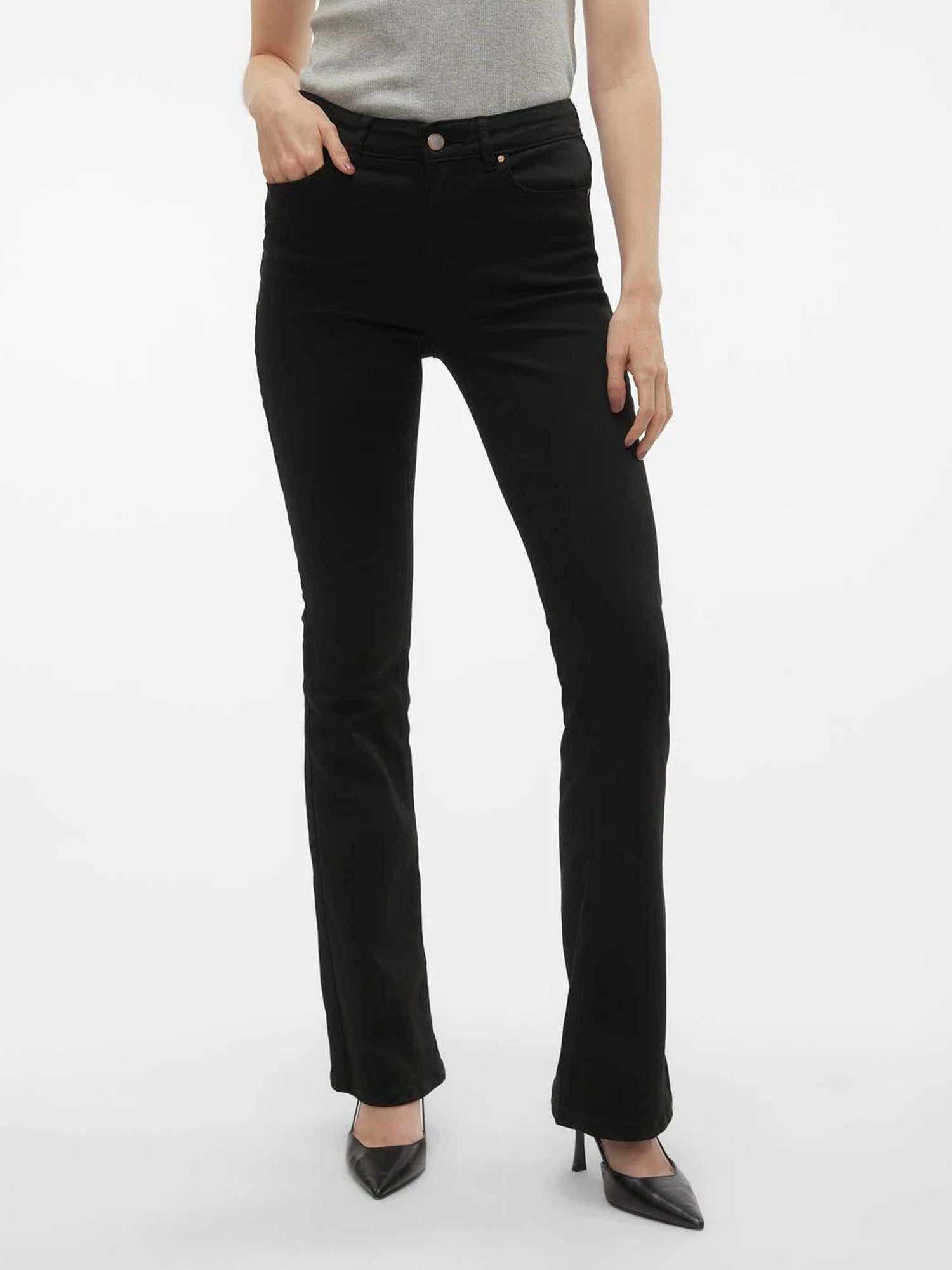 VERO MODA JEANS FLARED FIT NERO