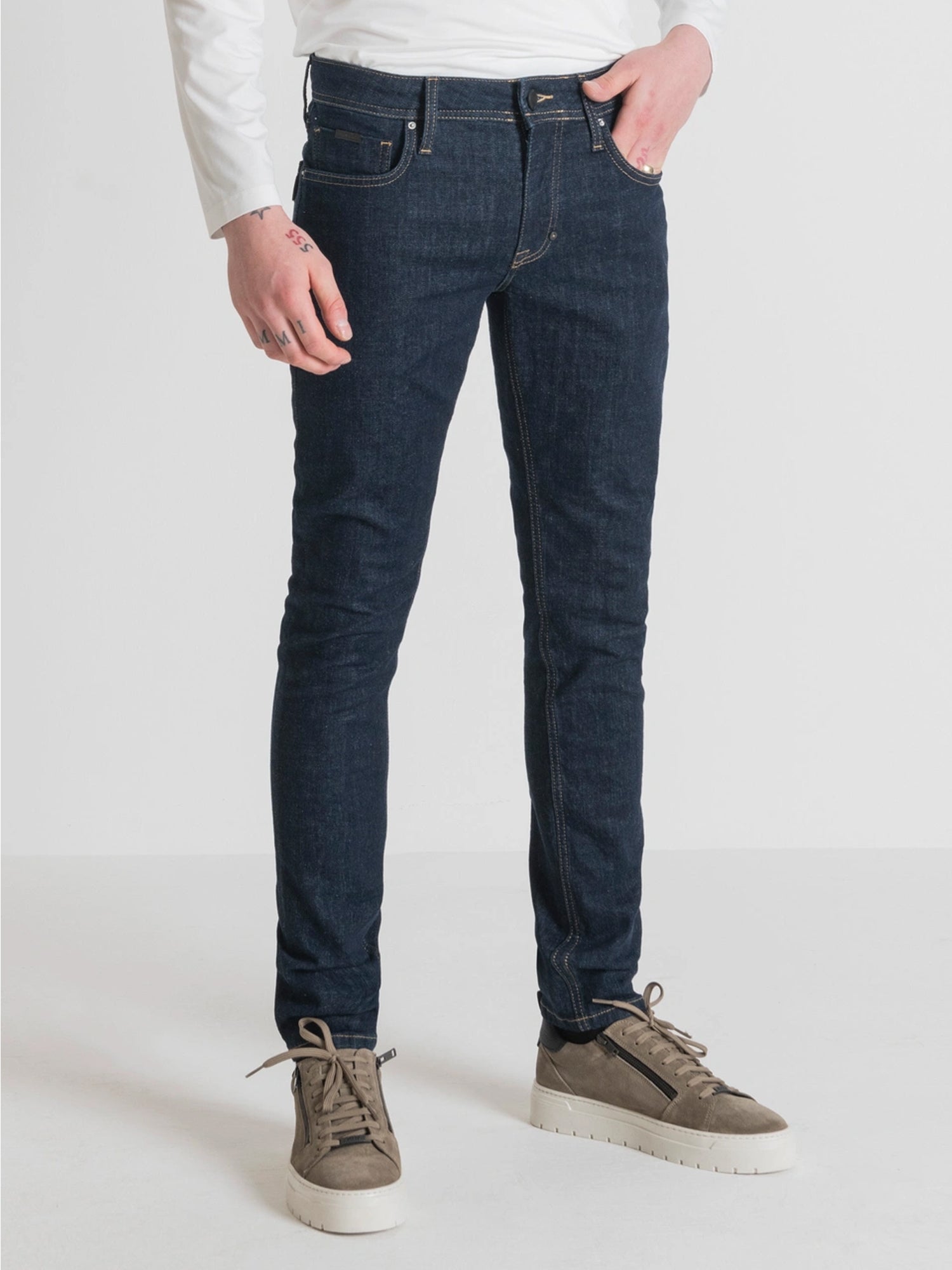 ANTONY MORATO JEANS TAPERED FIT IN DENIM BLU