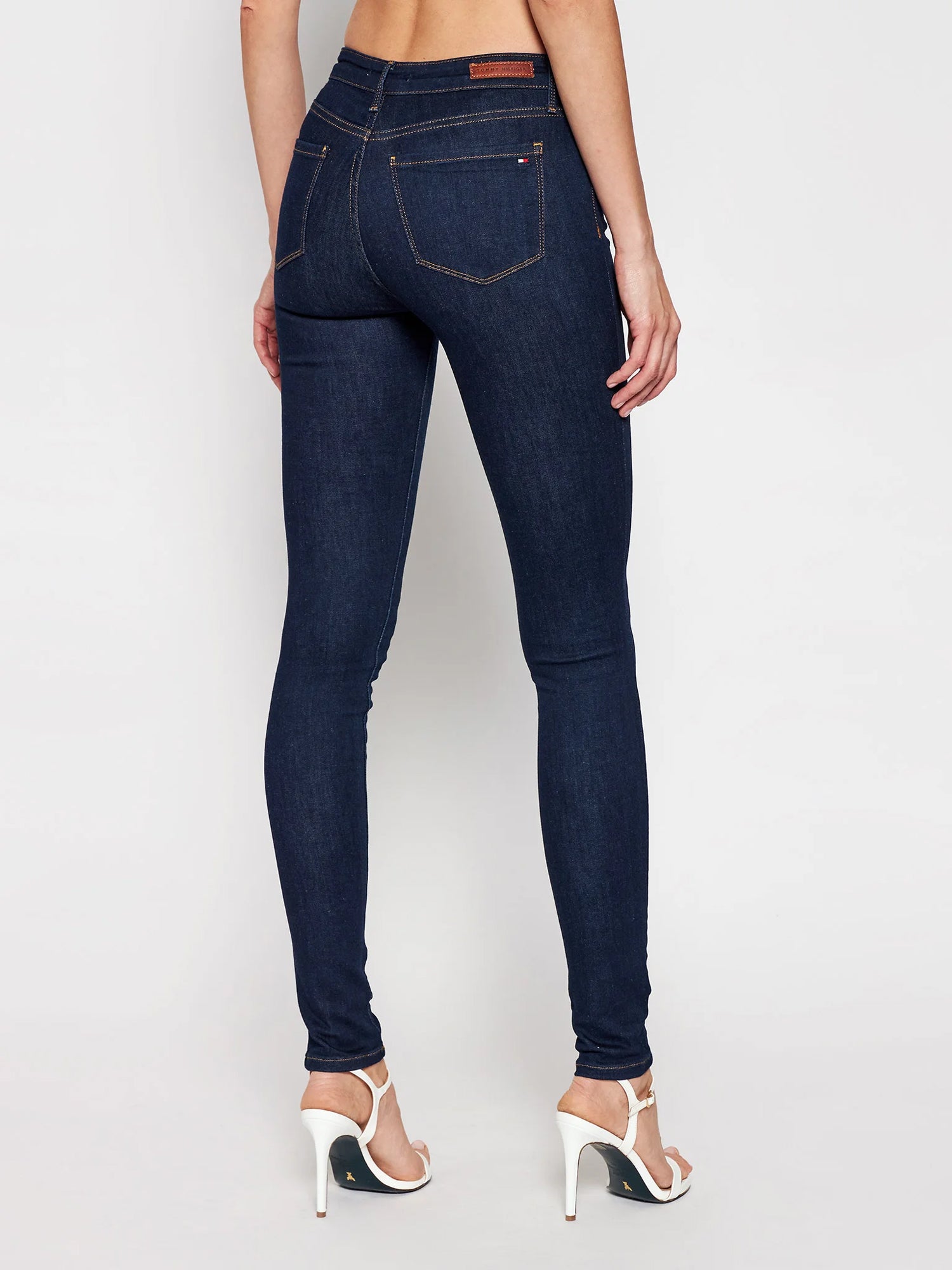 TOMMY HILFIGER JEANS SKINNY HERITAGE IN DENIM BLU SCURO