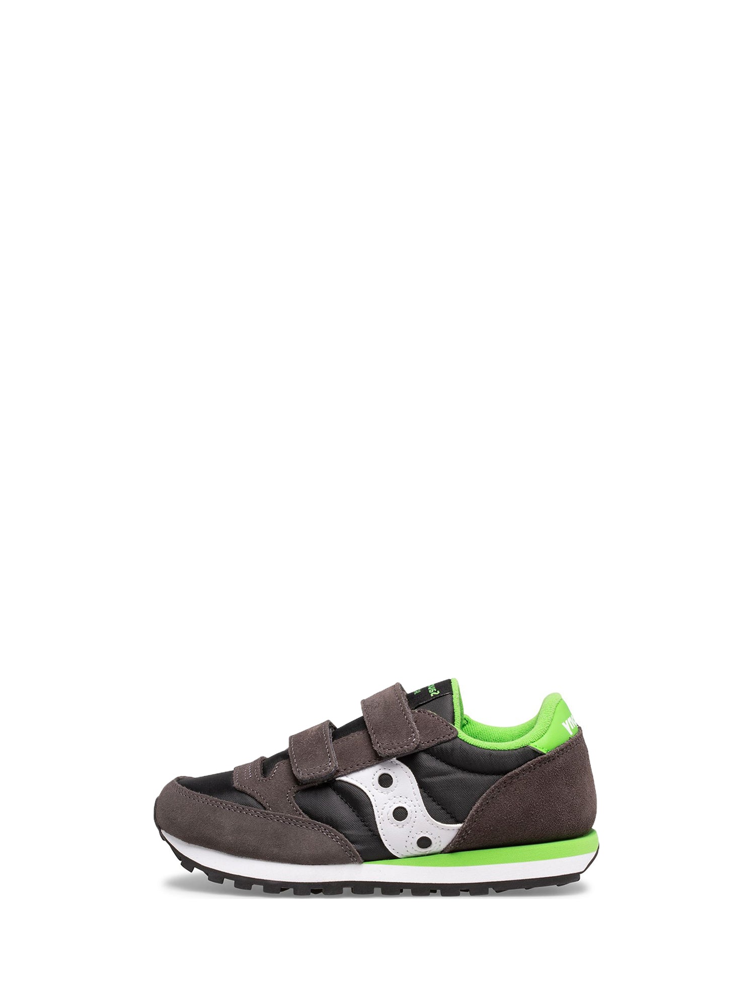 SAUCONY SNEAKERS JAZZ DOUBLE HOOK & LOOP GRIGIO - NERO - VERDE