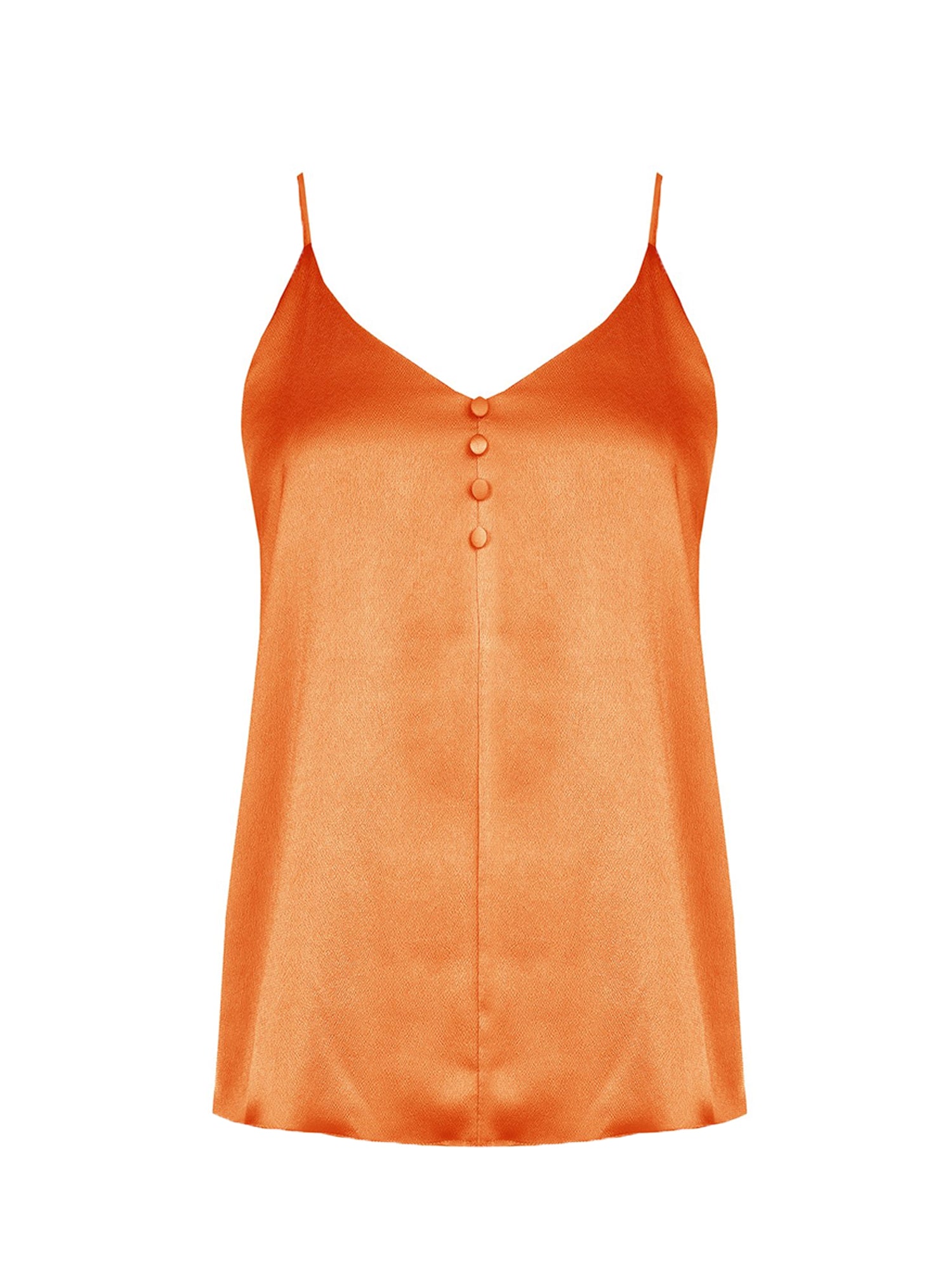 RINASCIMENTO TOP IN RASO ARANCIO