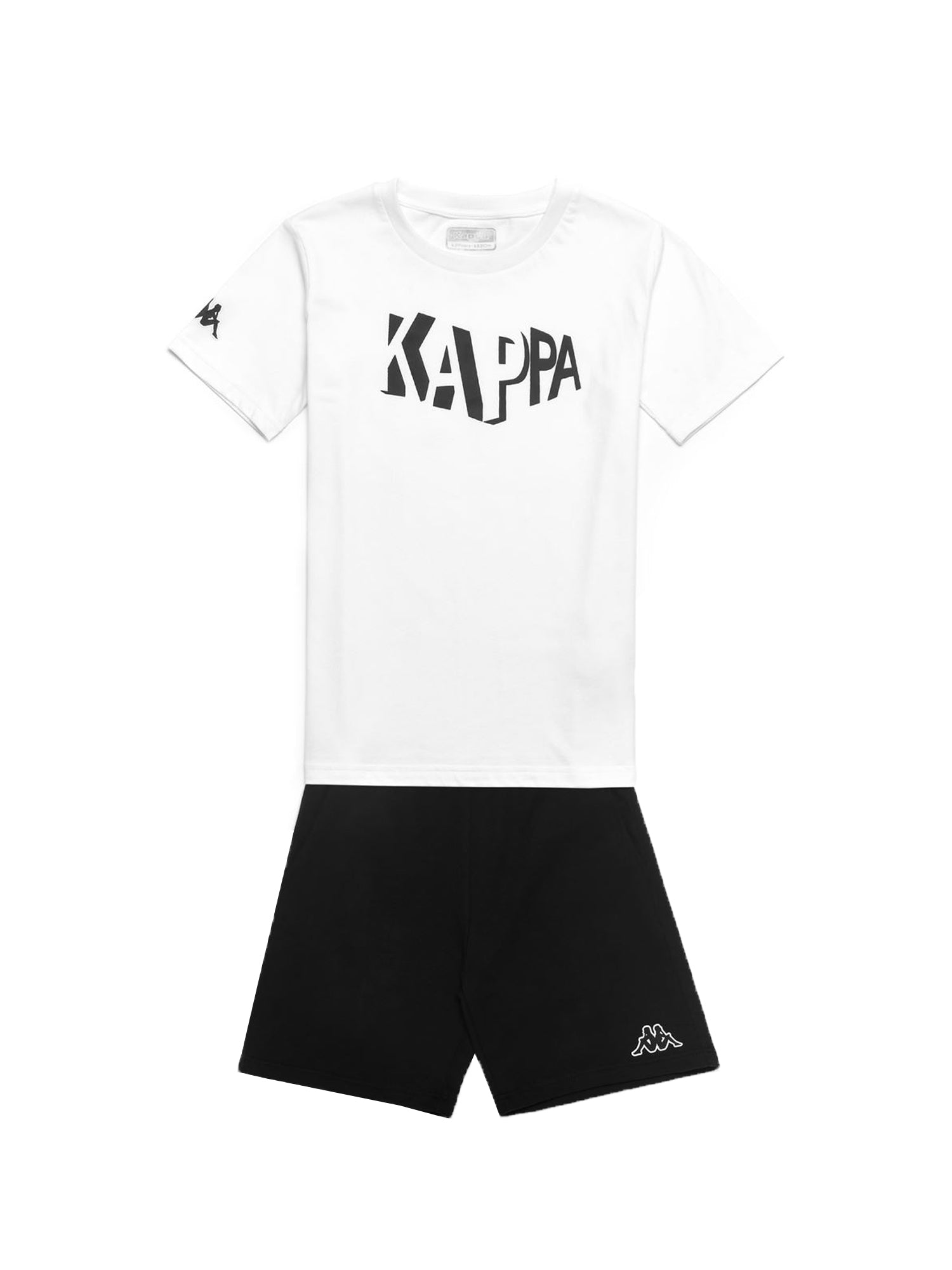 KAPPA COMPLETO SPORTIVO LOGO DUMBY KID BIANCO - NERO