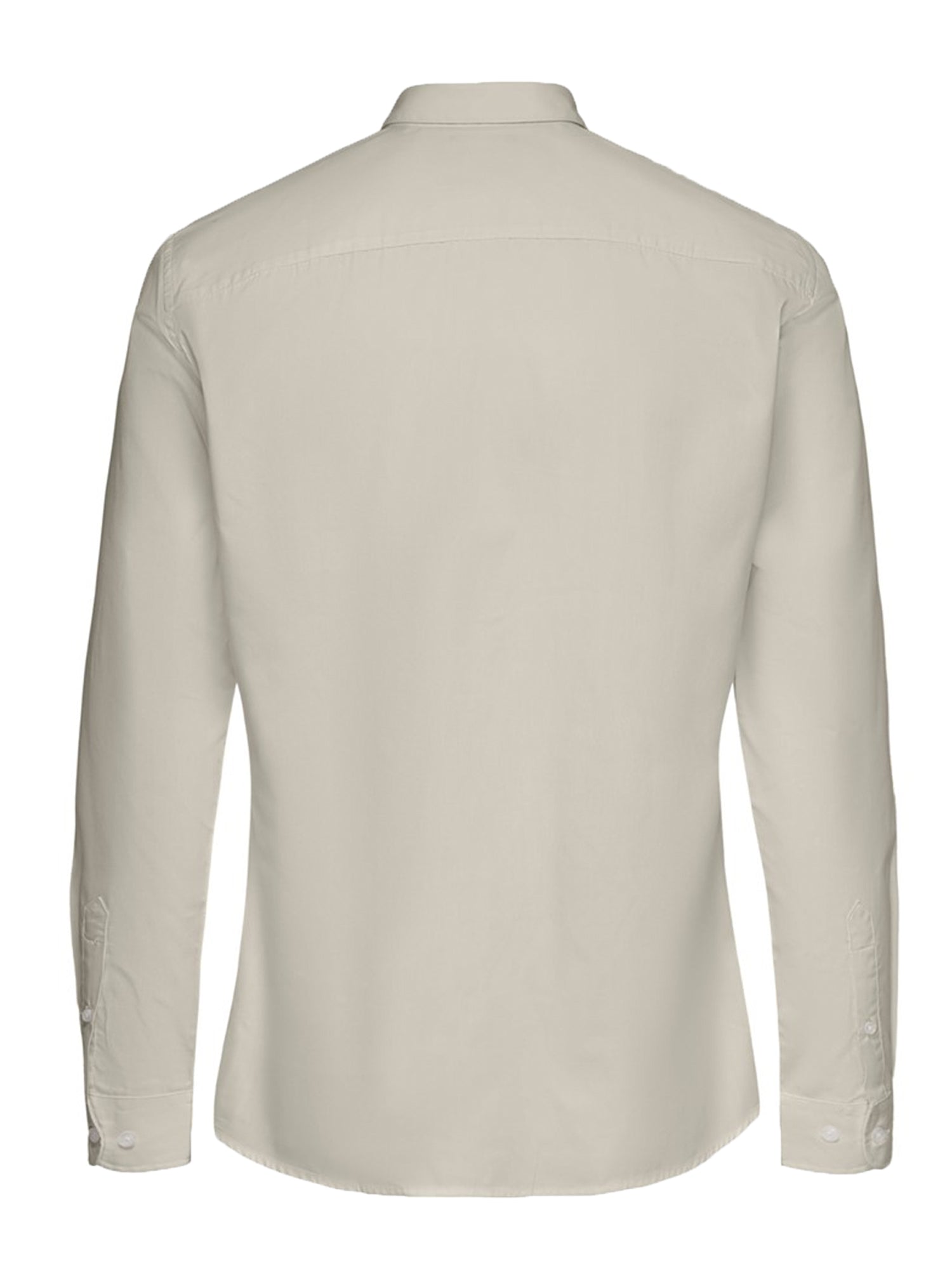 ONLY&SONS CAMICIA SLIM FIT BEIGE - GRIGIO