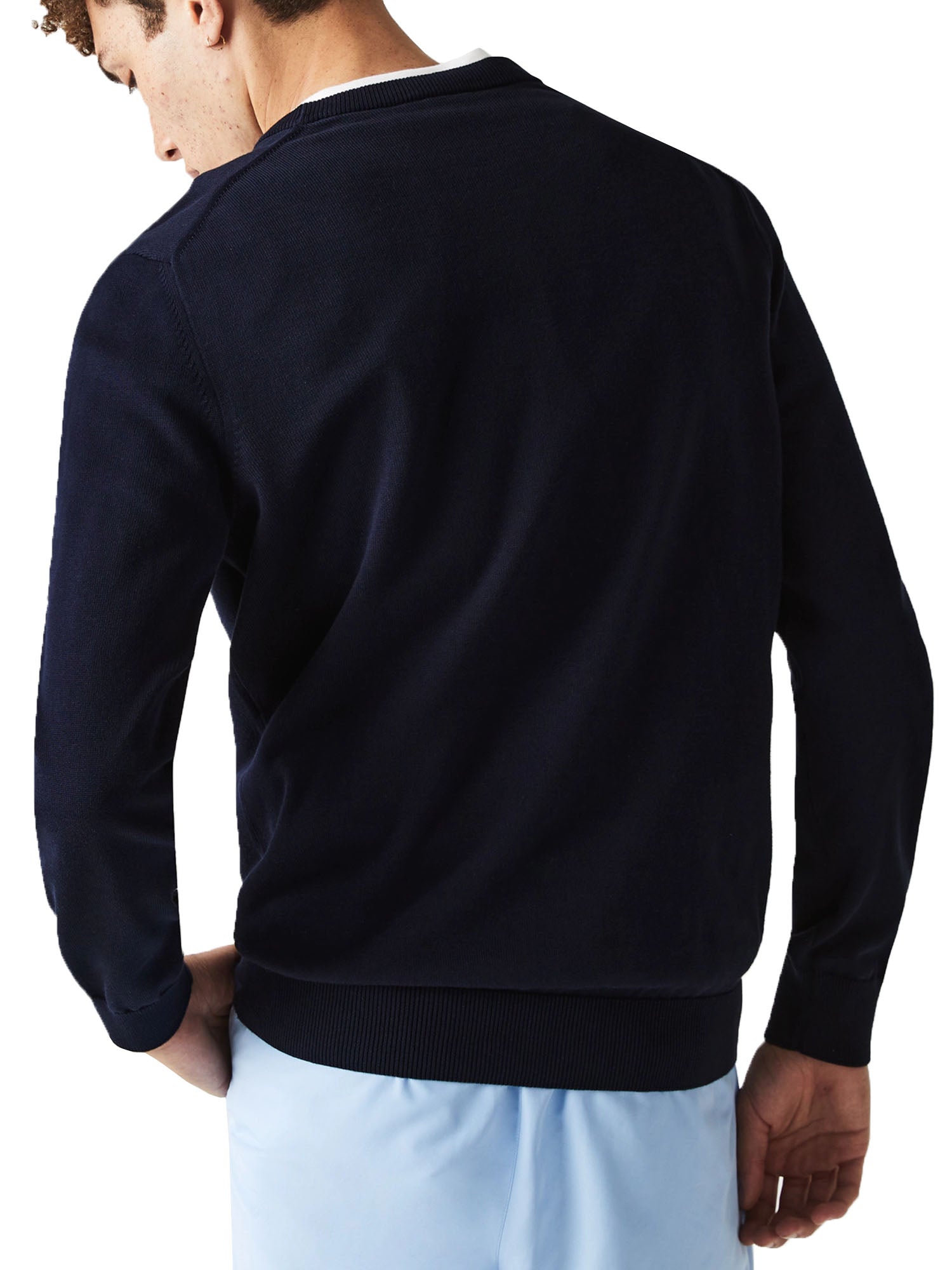 LACOSTE PULLOVER GIROCOLLO BLU