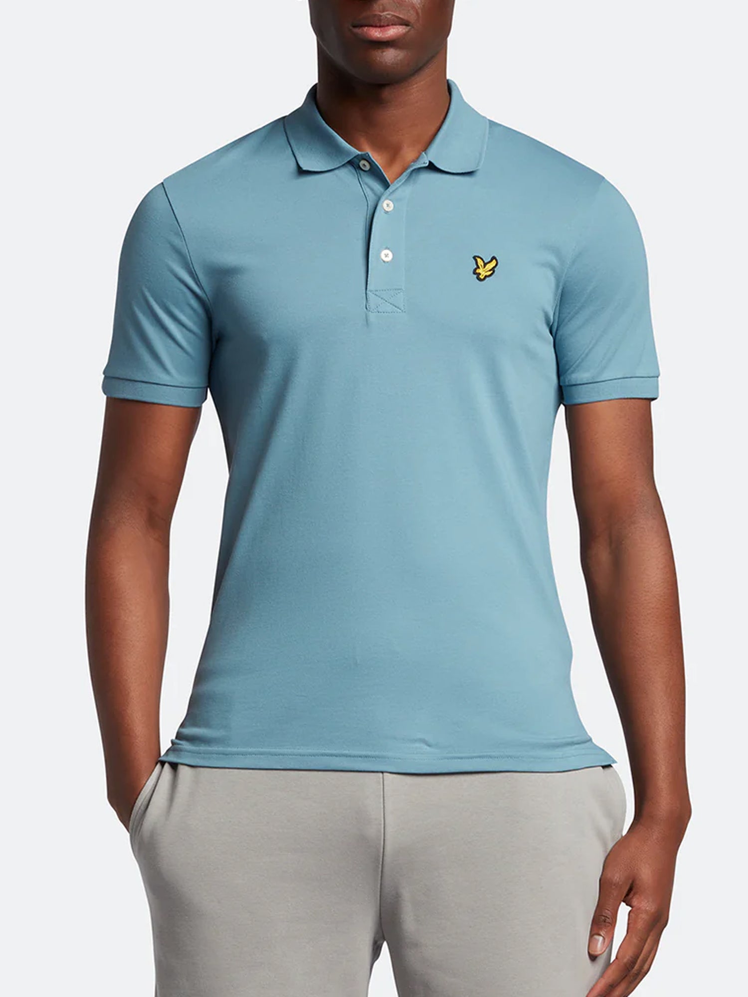 LYLE&SCOTT POLO PLAIN AZZURRO