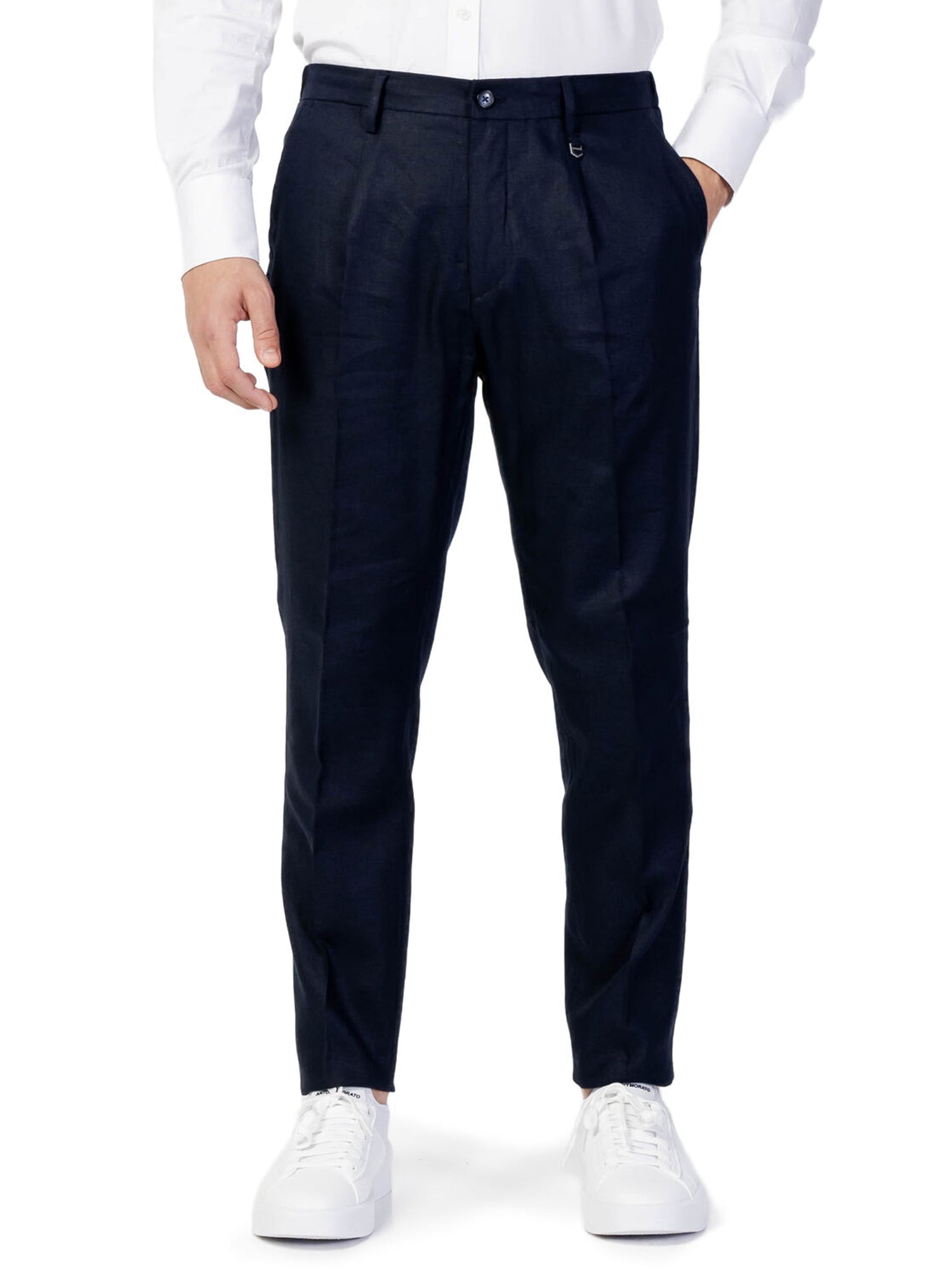 ANTONY MORATO PANTALONI GUSTAF IN TESSUTO MISTO TENCEL BLU