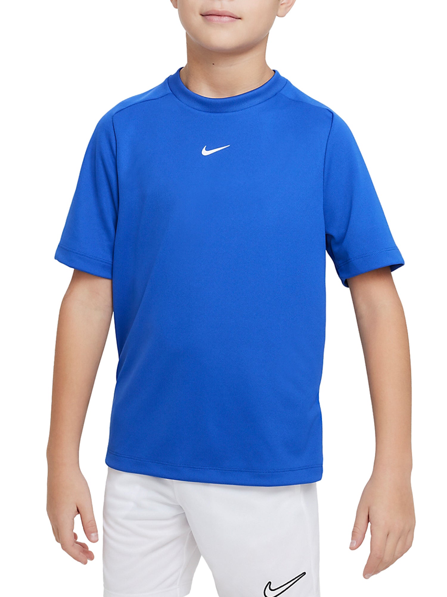 NIKE MULTI T-SHIRT DA TRAINING DRI FIT JUNIOR BLU