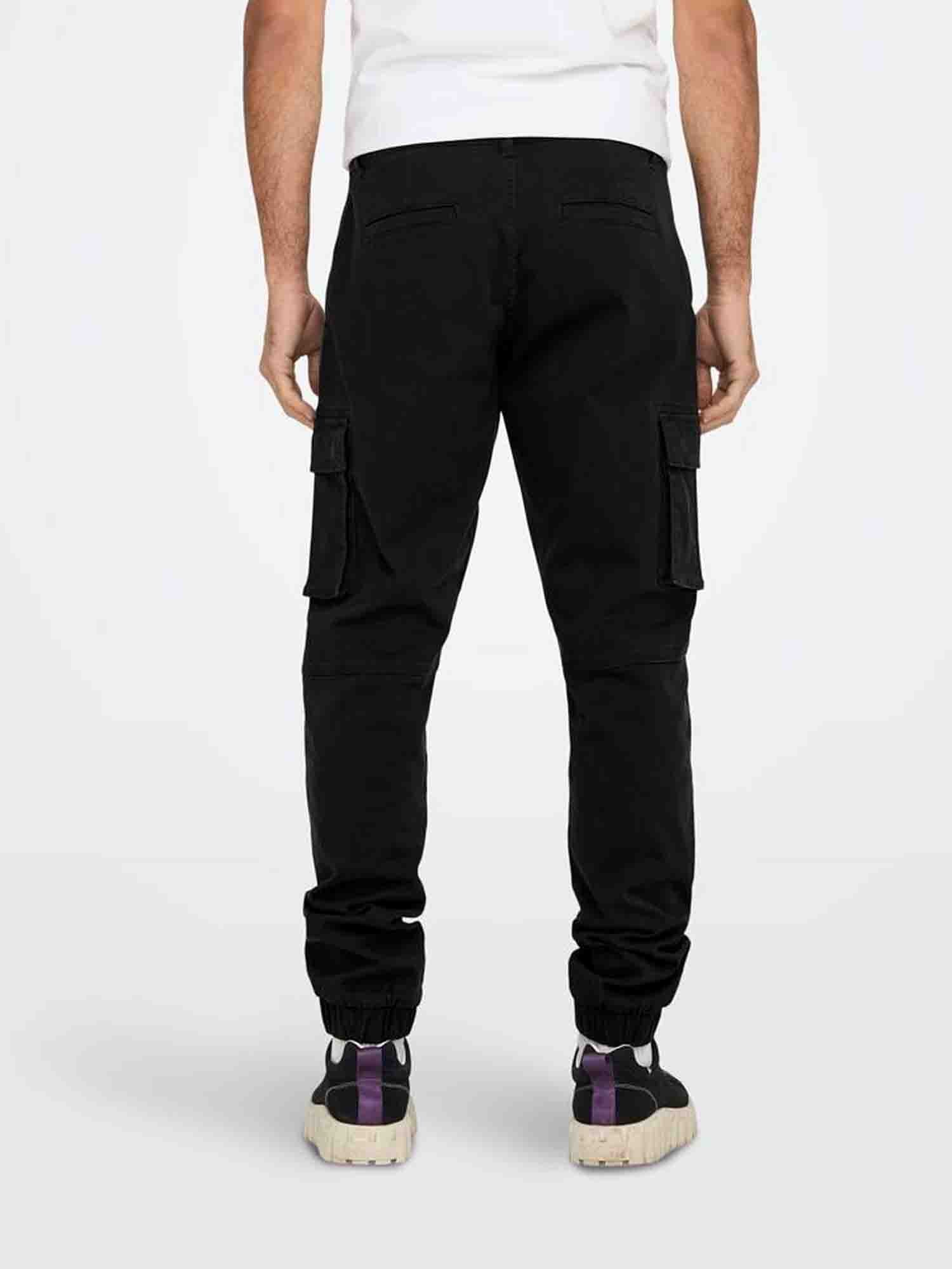 ONLY&SONS CAM STAGE PANTALONE CARGO NERO