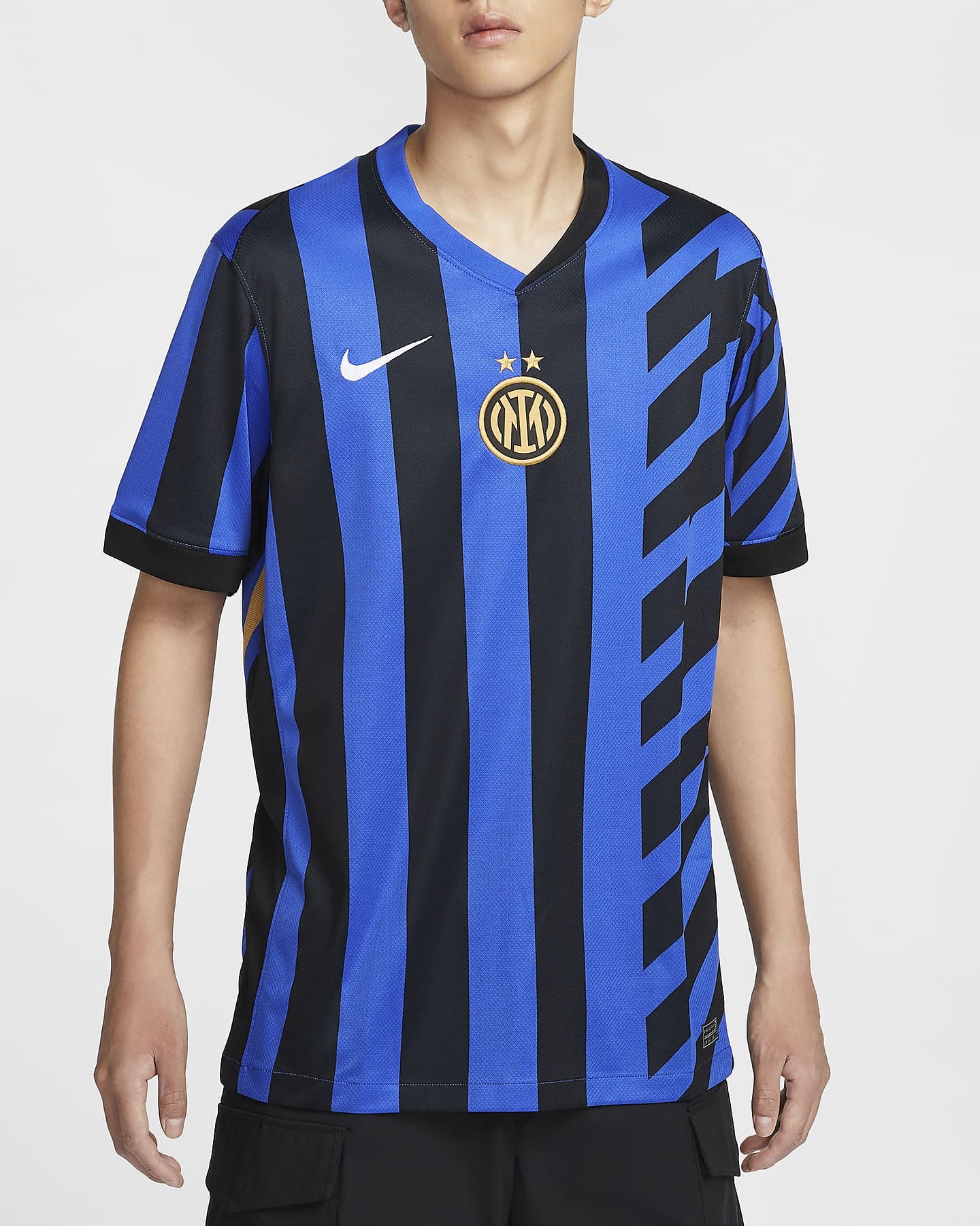 NIKE MAGLIA DA CALCIO REPLICA INTER 24/24STADIUM/HOME NERO-AZZURRO