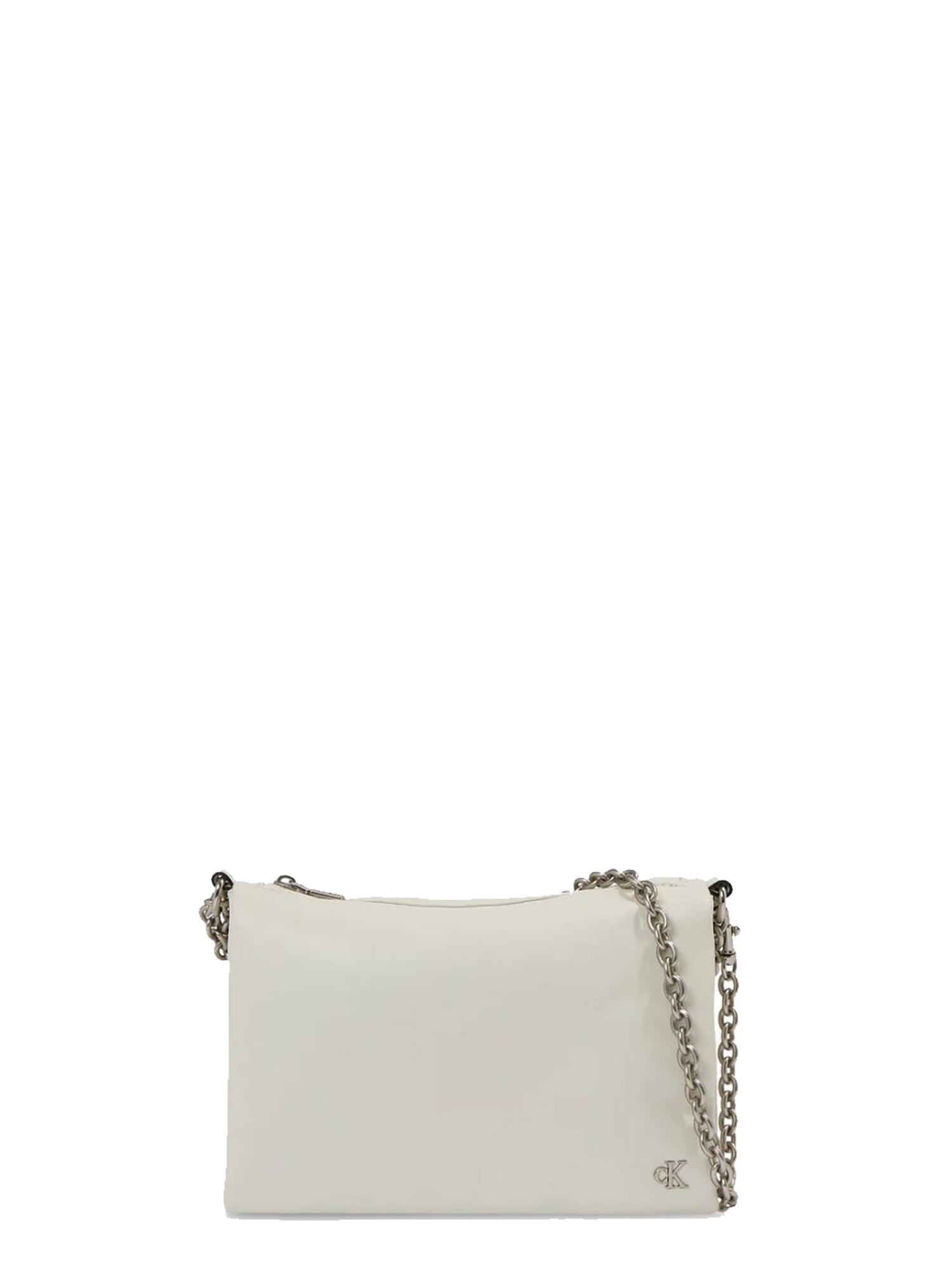 CALVIN KLEIN ACCESSORIES BORSA CHAIN CAMERA POUCH24 BIANCO