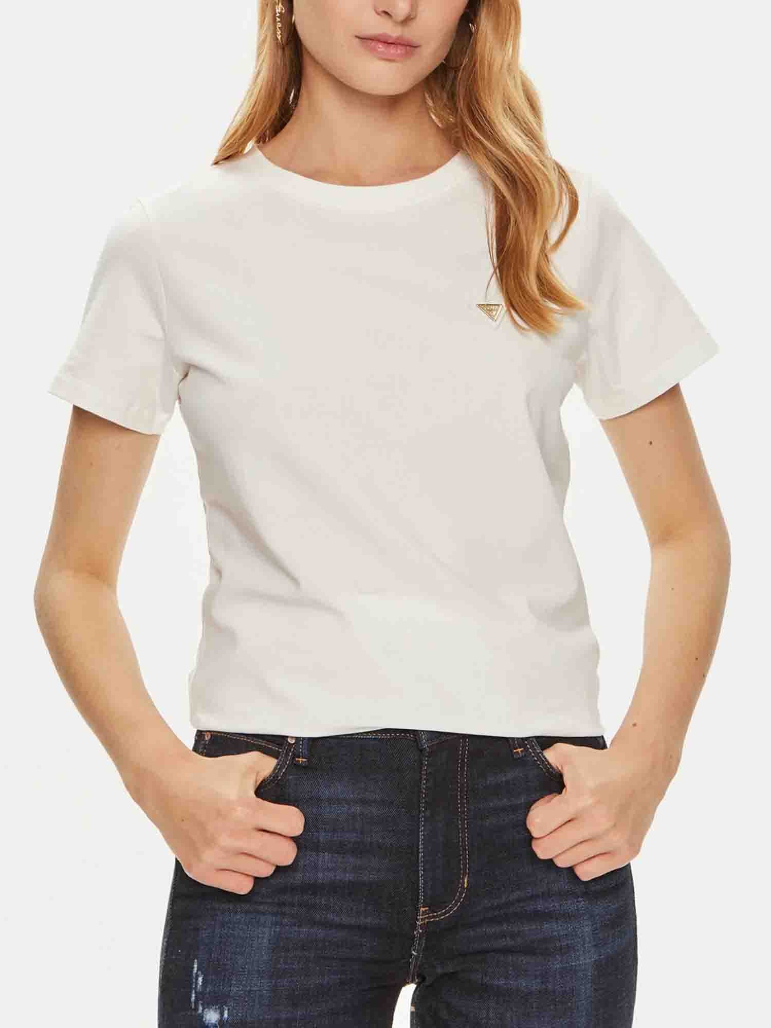 GUESS JEANS COLETTE T-SHIRT BIANCO