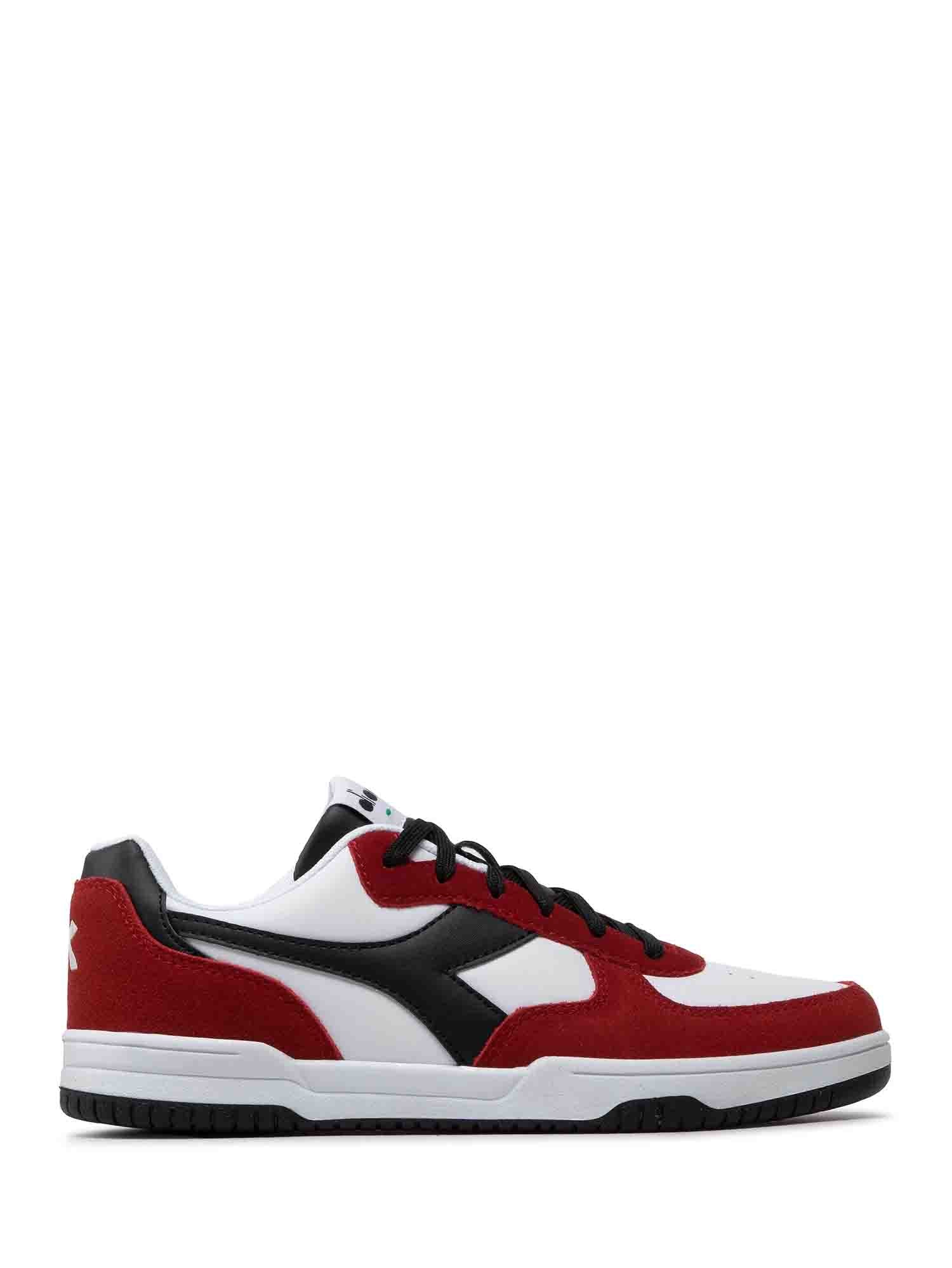 DIADORA SNEAKERS RAPTOR LOW SL BIANCO-NERO-ROSSO