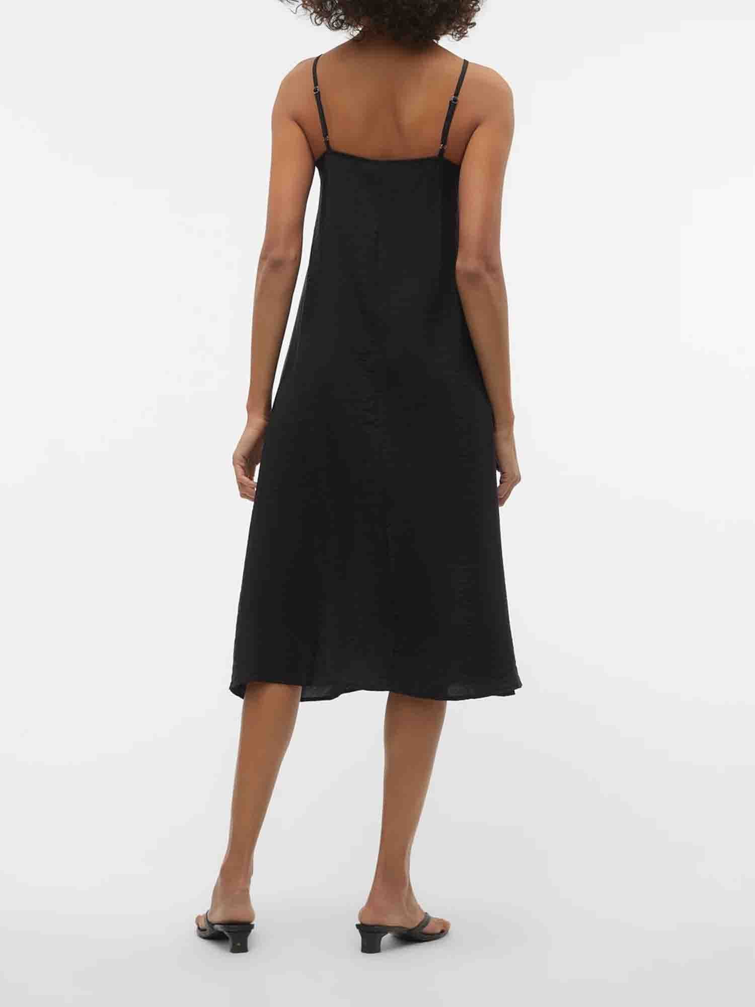 VERO MODA JOSIE VESTITO MIDI NERO