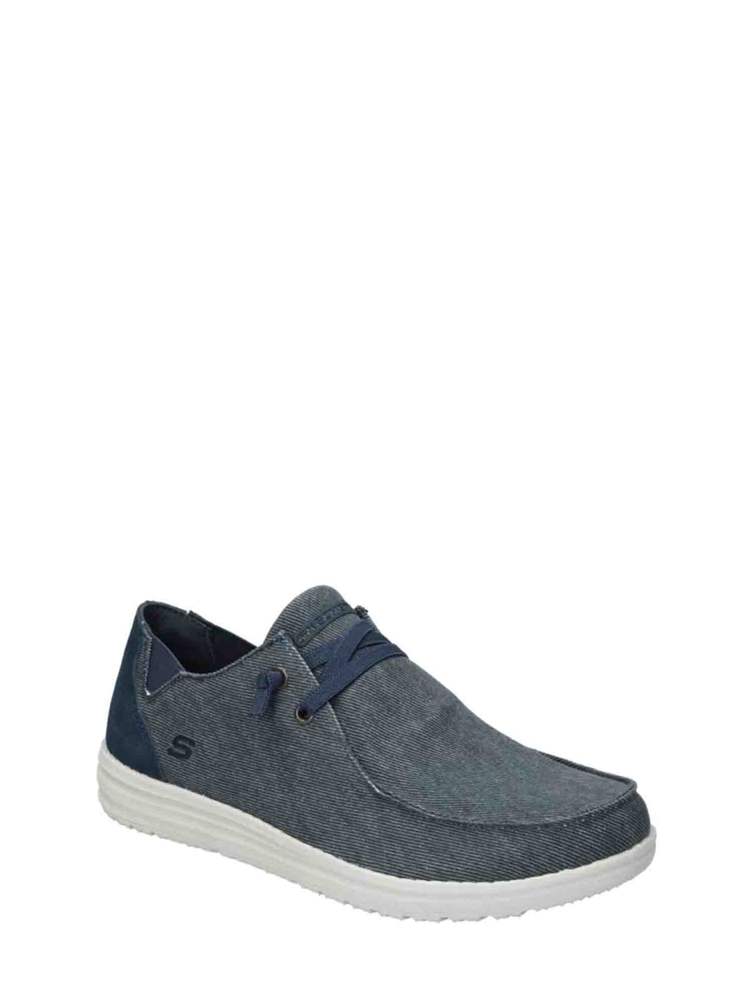 SKECHERS MELSON-RAYMON SLIP ON BLU