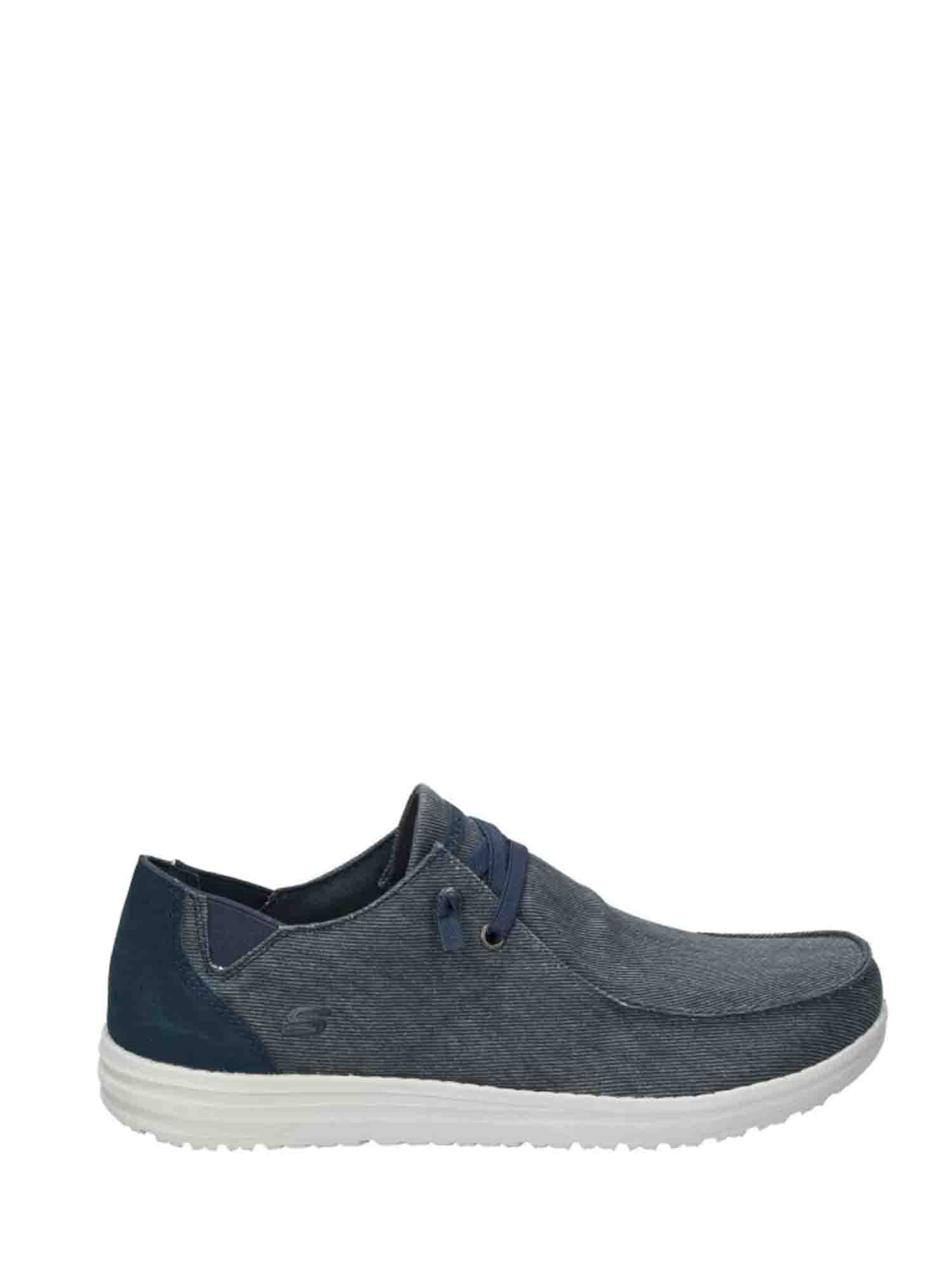 SKECHERS MELSON-RAYMON SLIP ON BLU