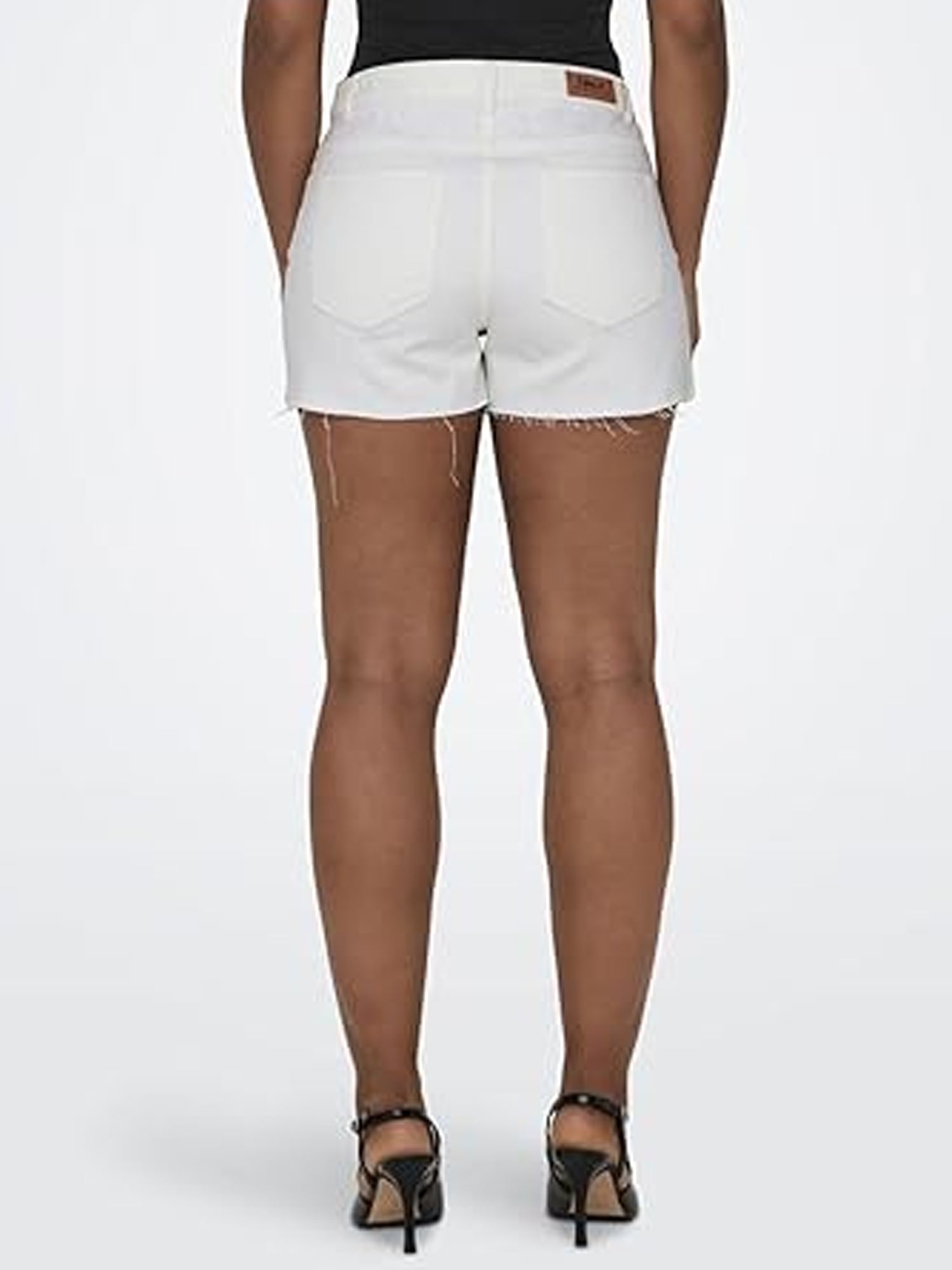 ONLY SHORTS-GONNA TEXAS IN DENIM BIANCO