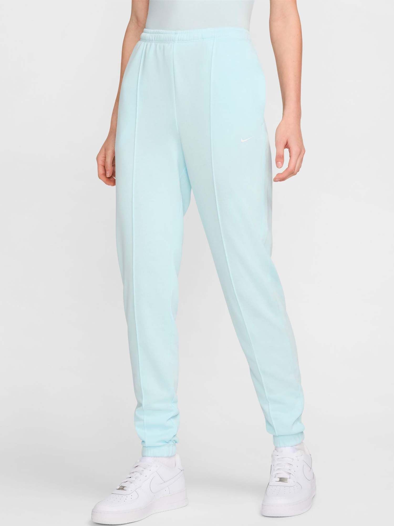 NIKE SPORTSWEAR PANTALONE CHILL TERRY DA DONNA AZZURRO