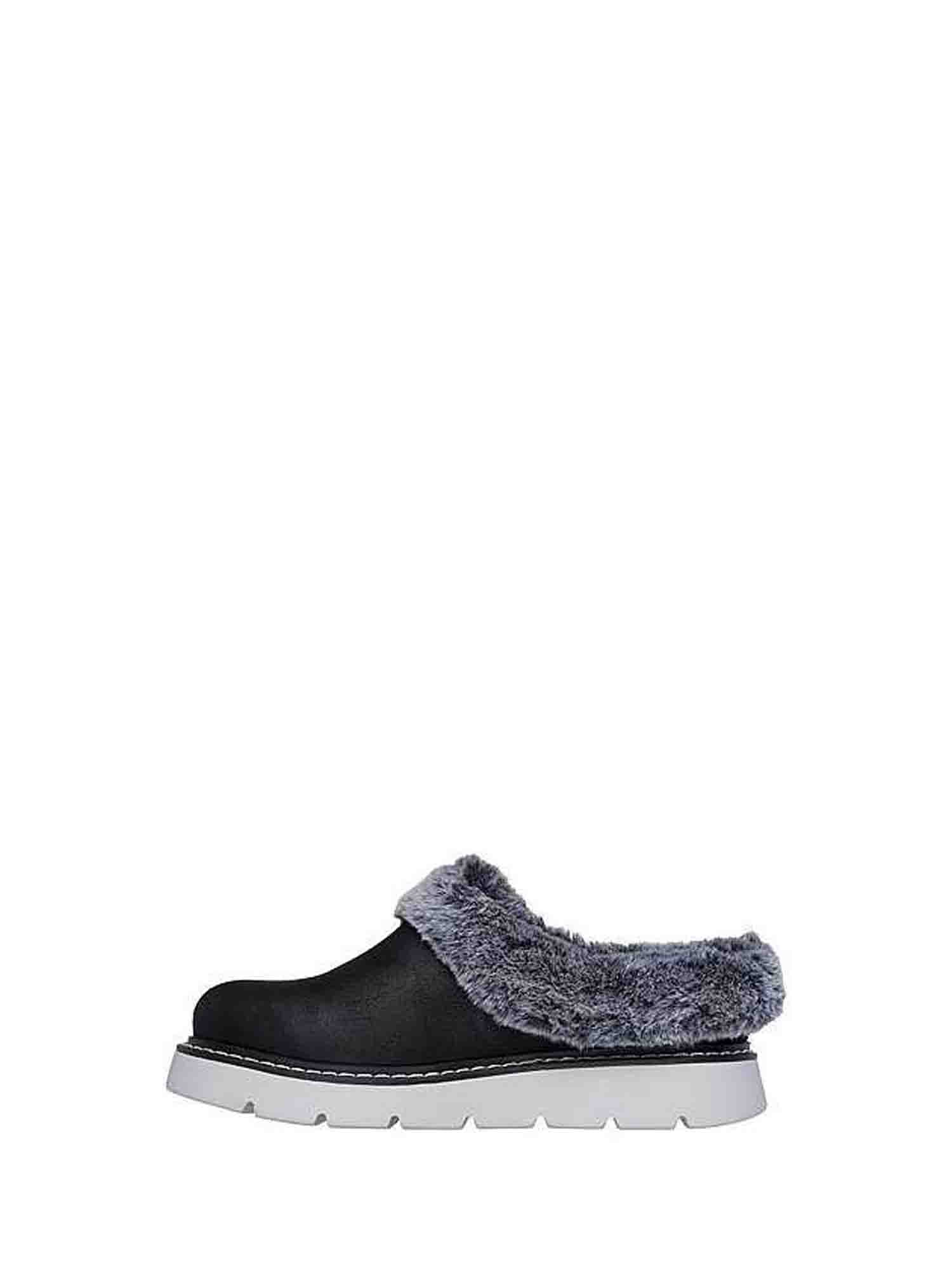 SKECHERS BOBS KEEPSAKES LITE -COZY BLEND PANTOFOLE NERO