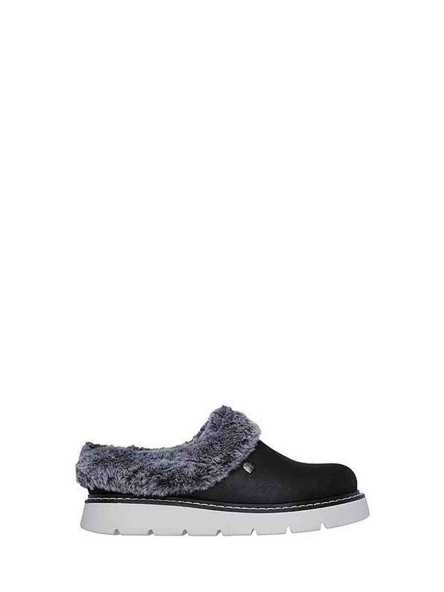 SKECHERS BOBS KEEPSAKES LITE -COZY BLEND PANTOFOLE NERO