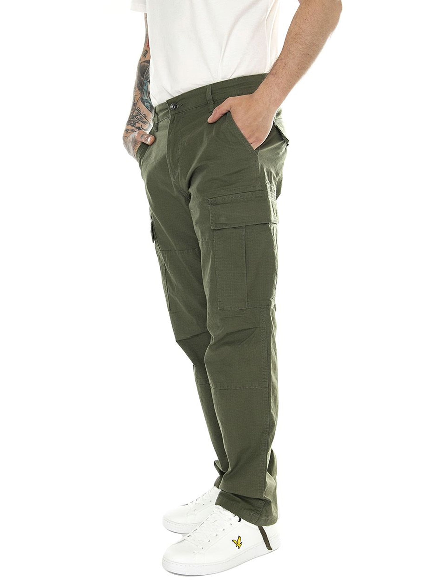 ONLY&SONS PANTALONI CARGO RAY VERDE OLIVA