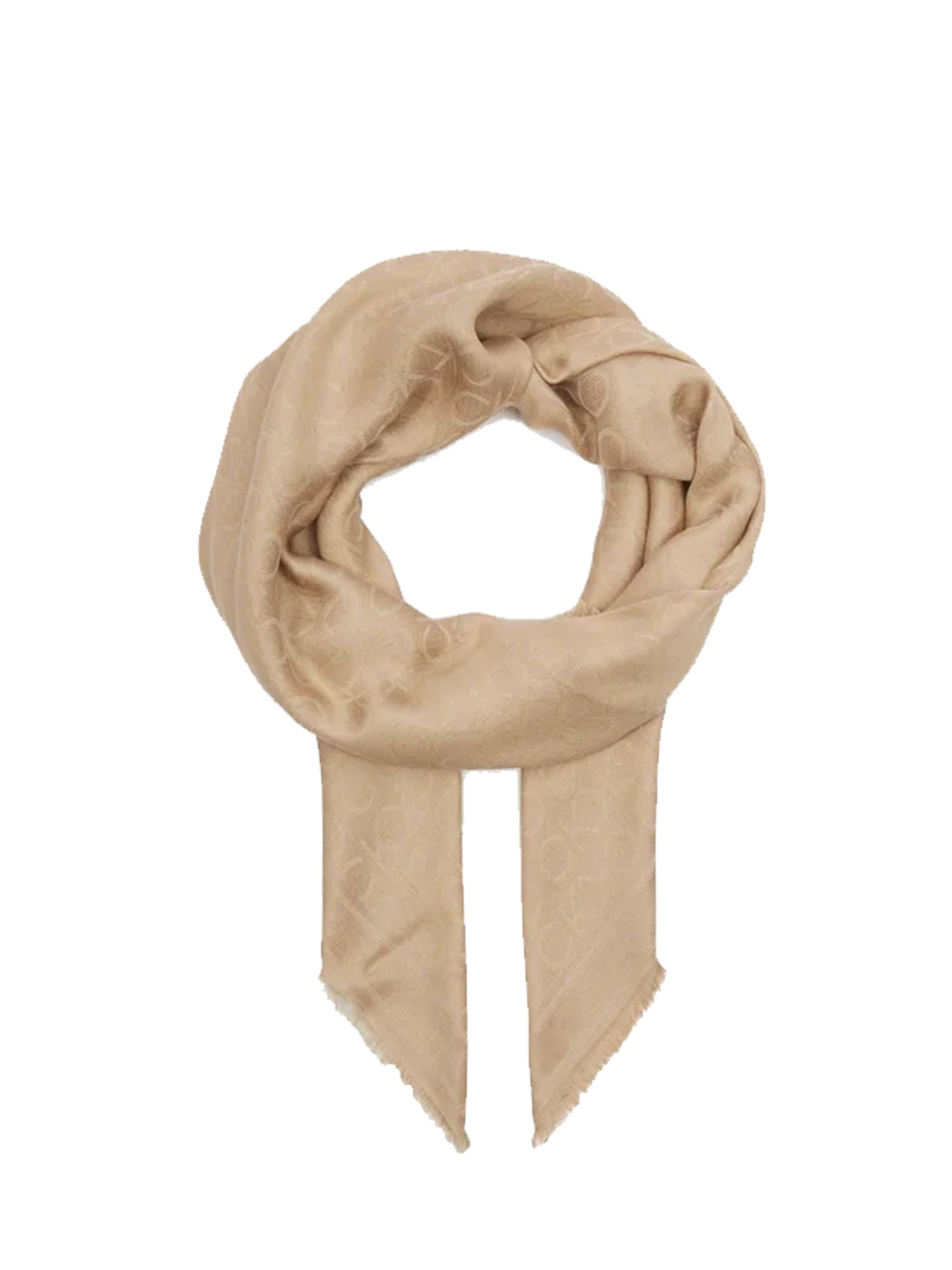 CALVIN KLEIN FOULARD MONOGRAM BEIGE