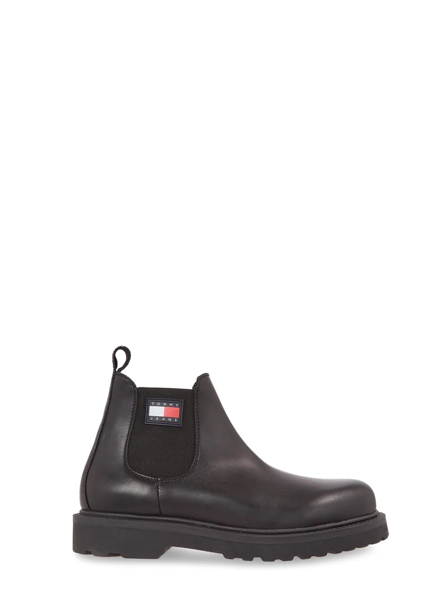 TOMMY HILFIGER SHOES STIVALETTI IN PELLE NERO