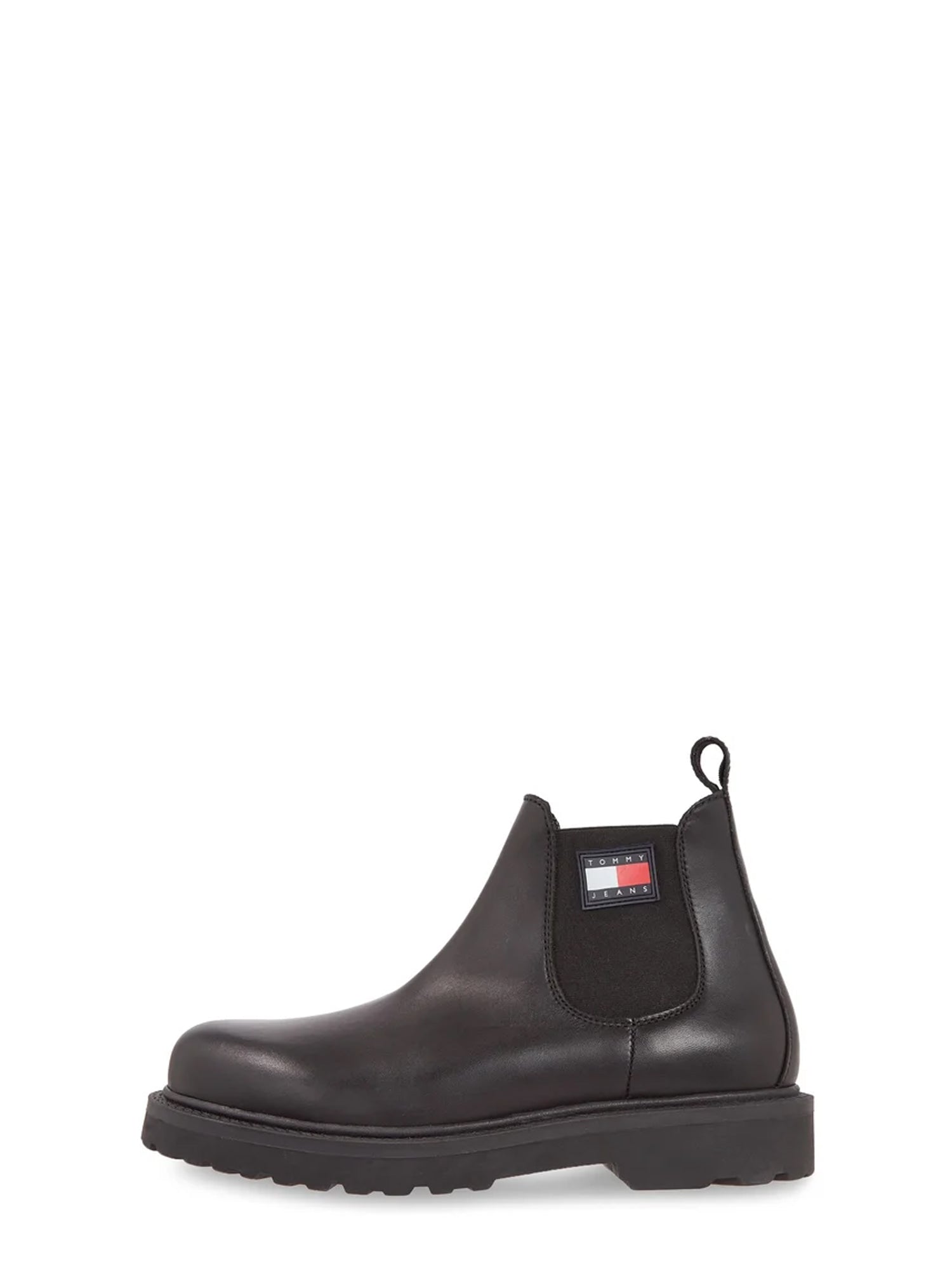 TOMMY HILFIGER SHOES STIVALETTI IN PELLE NERO