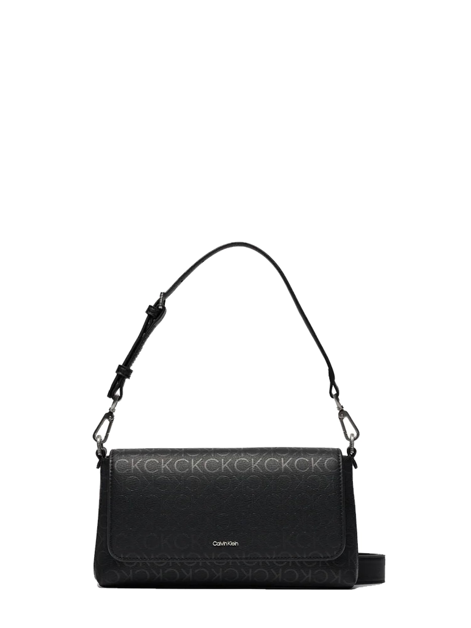 CALVIN KLEIN BORSA A TRACOLLA MUST SHOULDER MONO NERO