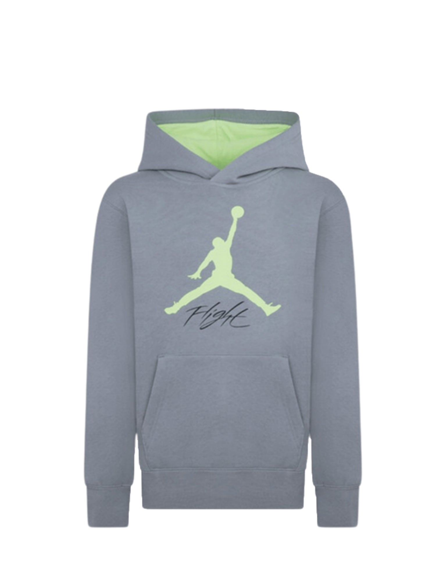 JORDAN FELPA CON CAPPUCCIO JDN JUMPMAN BASELINE PO GRIGIO