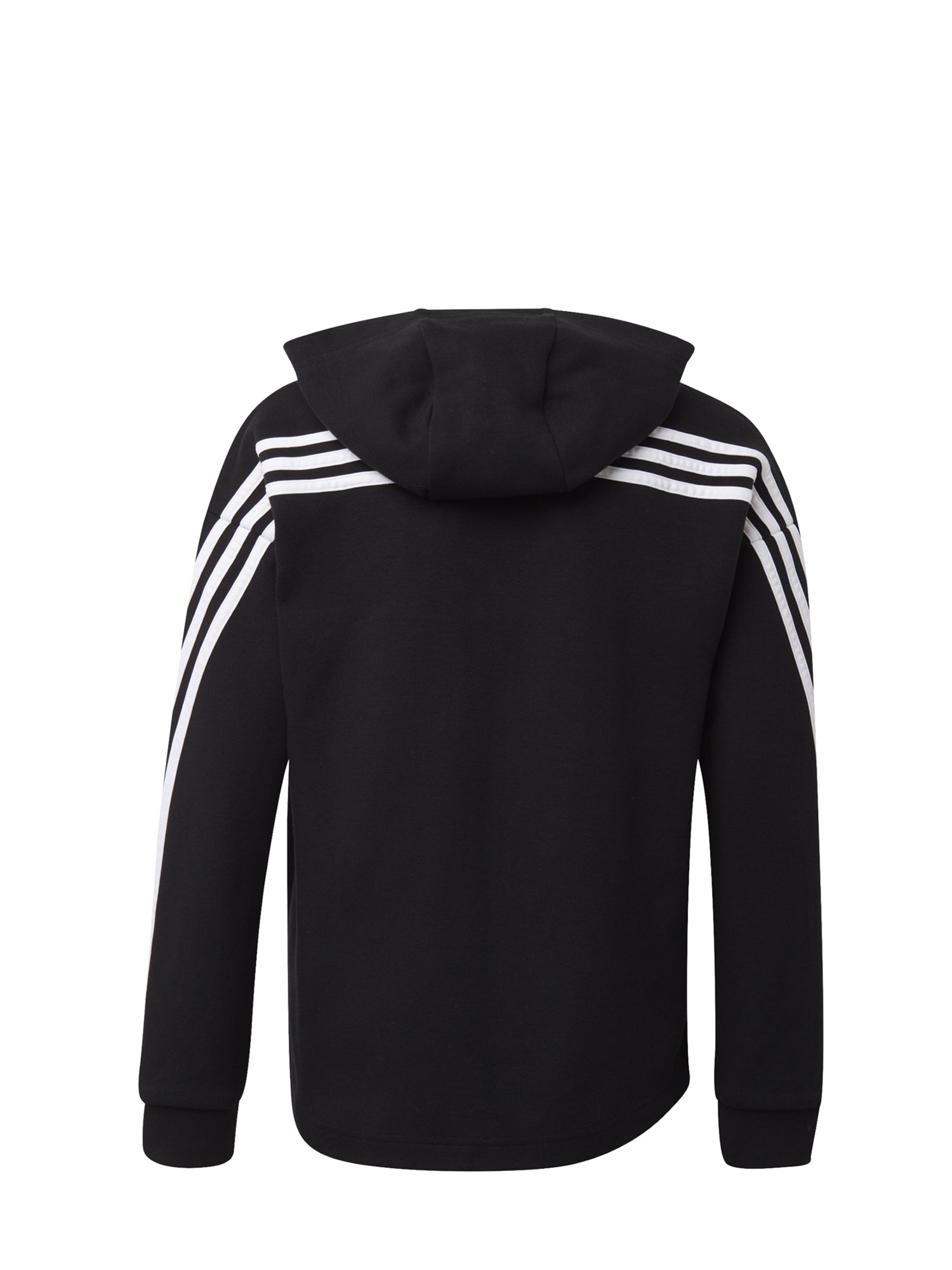 ADIDAS FELPA 3-STRIPES FULL-ZIP BIANCO - NERO