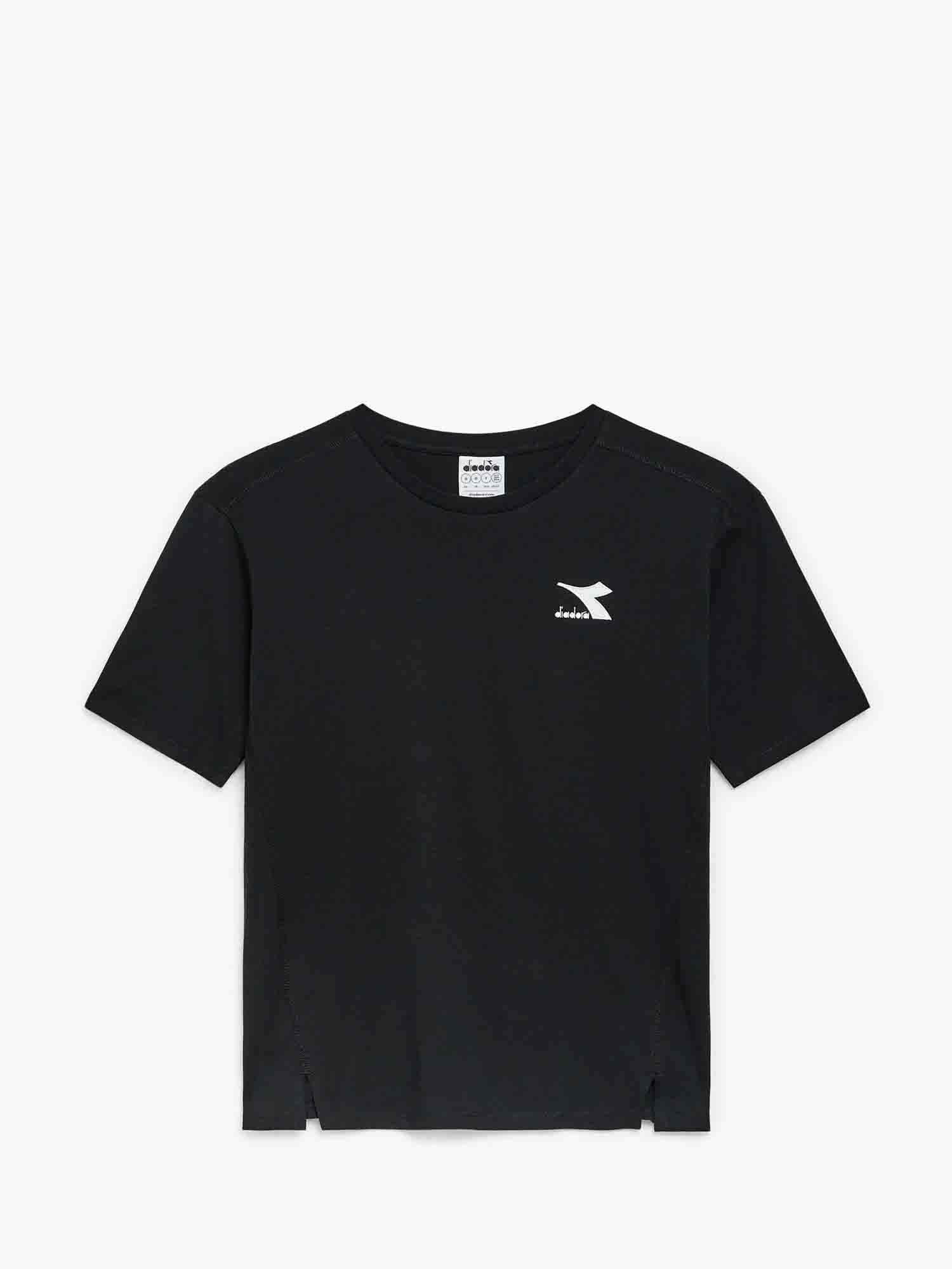 DIADORA SS SLIT T-SHIRT DONNA NERO