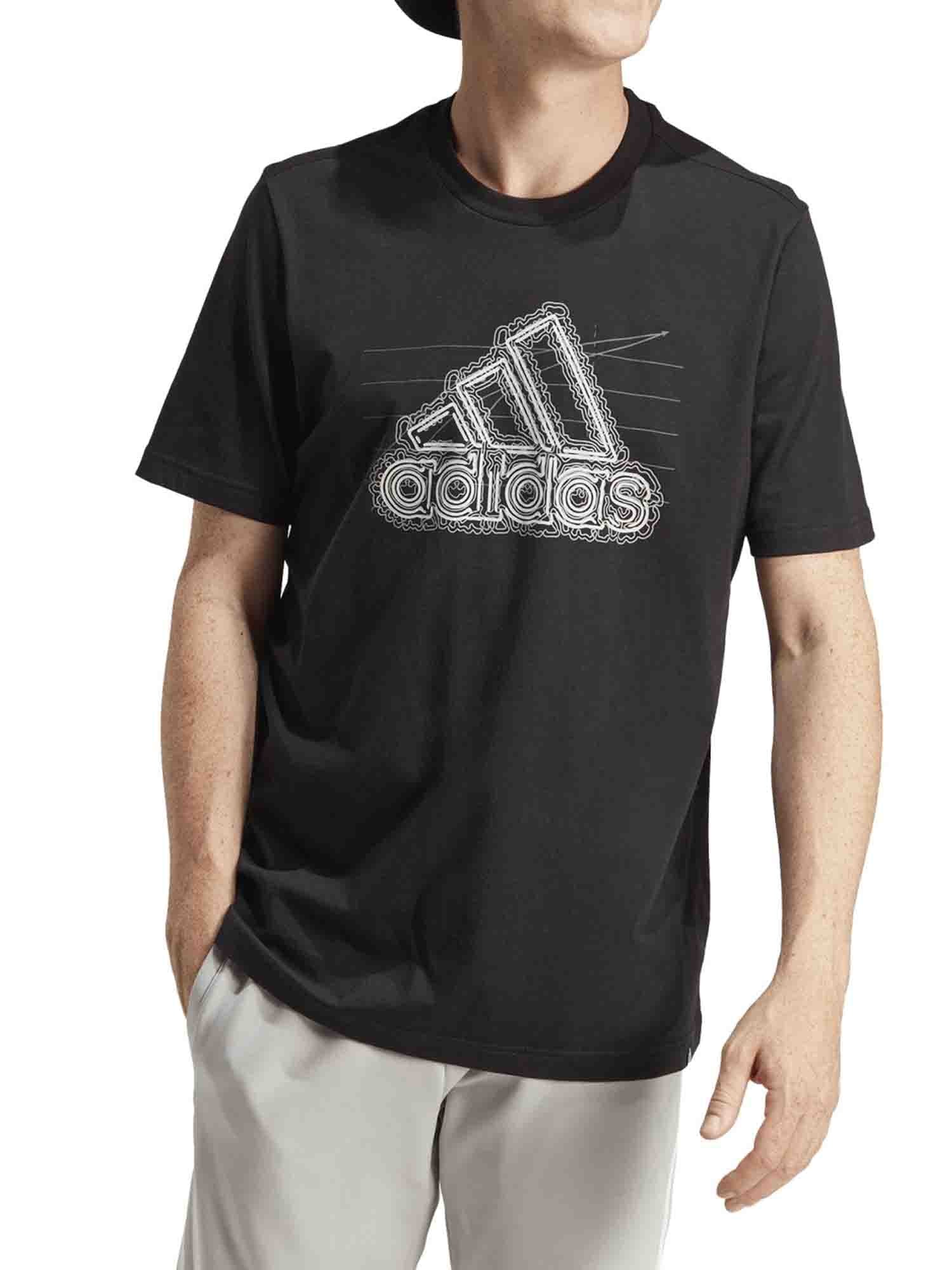 ADIDAS GROWTH BADGE GRAPHIC T-SHIRT NERO