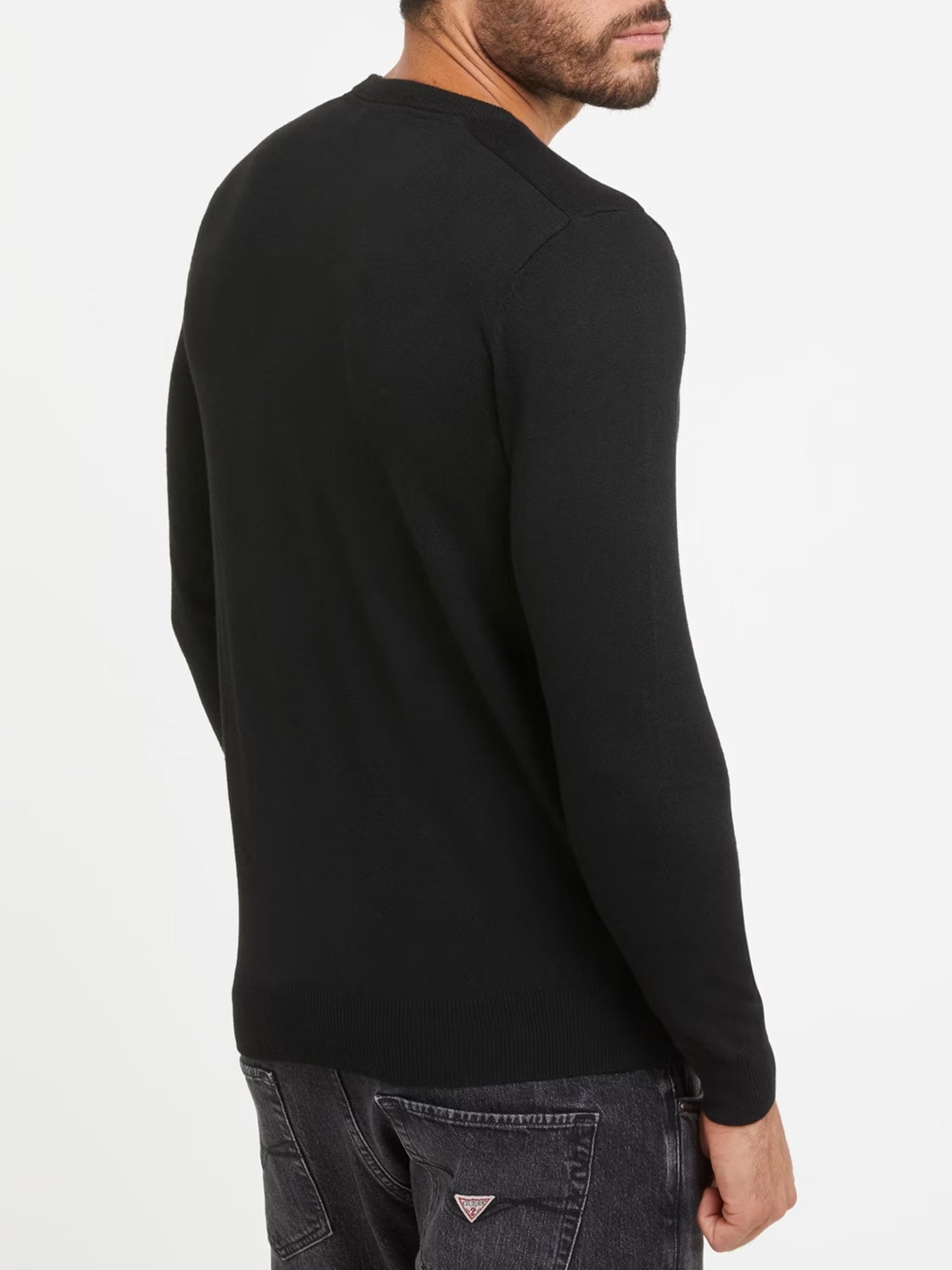 GUESS JEANS PULLOVER VALENTINE NERO