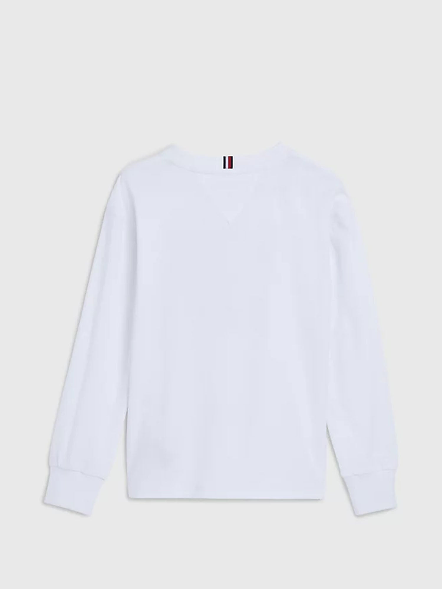 TOMMY HILFIGER KIDS T-SHIRT VARSITY BIANCO