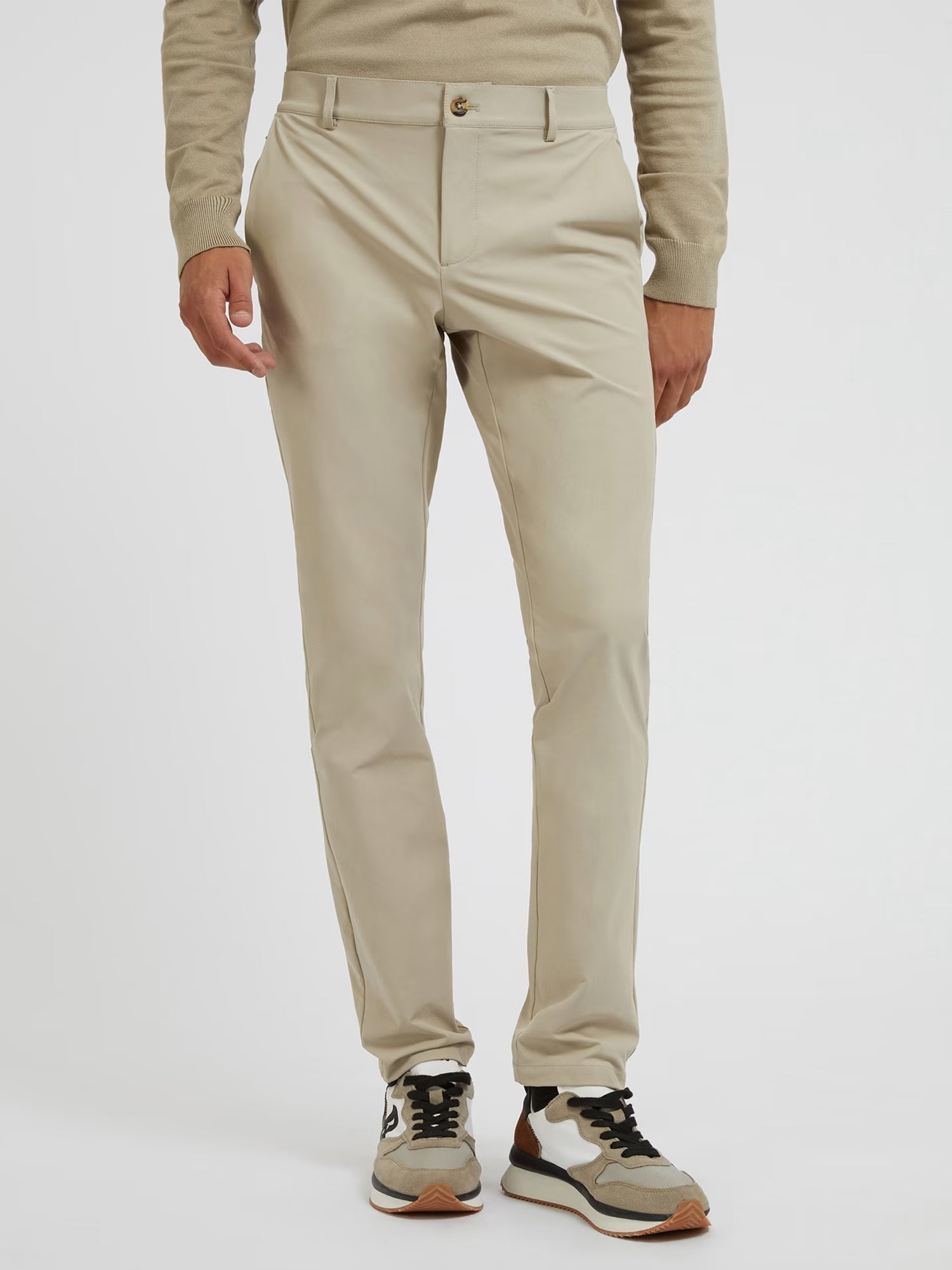 GUESS JEANS PANTALONI CHINO MYRON BEIGE