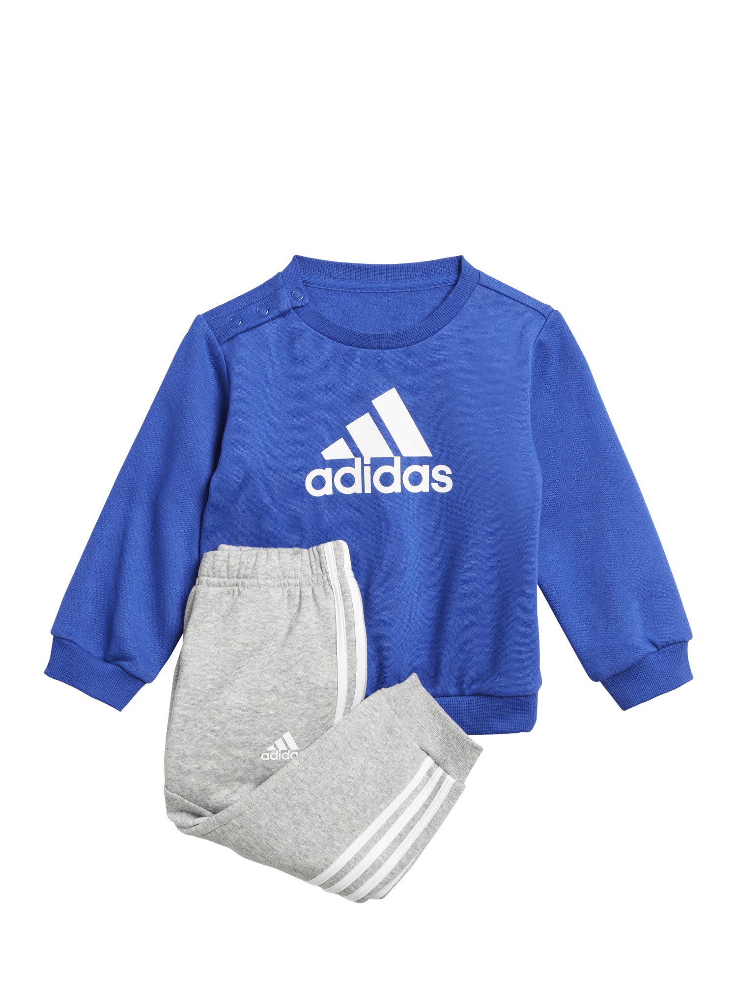 ADIDAS TUTA BADGE OF SPORT INFANT BLU - GRIGIO