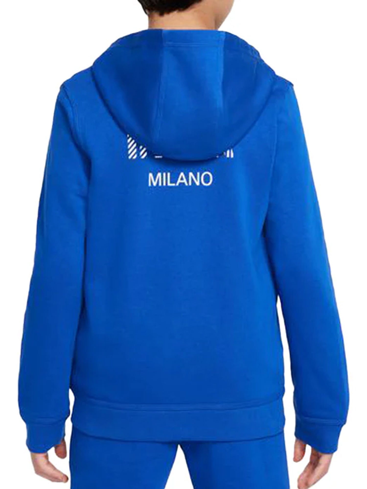 NIKE FELPA JUNIOR DA CALCIO IN FRENCH TERRY BLU