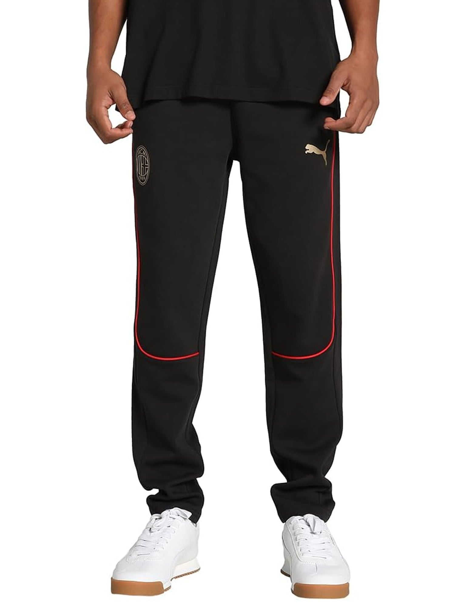 PUMA PANTALONI AC MILAN 24/25 CASUALS NERO