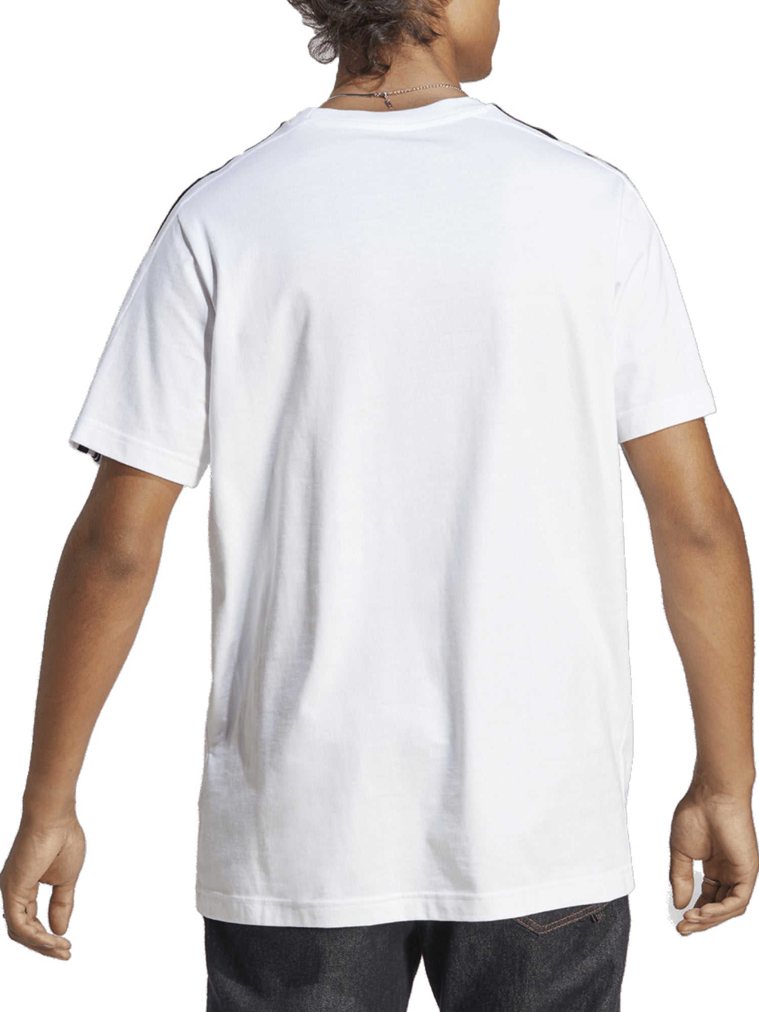 ADIDAS T-SHIRT ESSENTIALS SINGLE JERSEY 3-STRIPES BIANCO