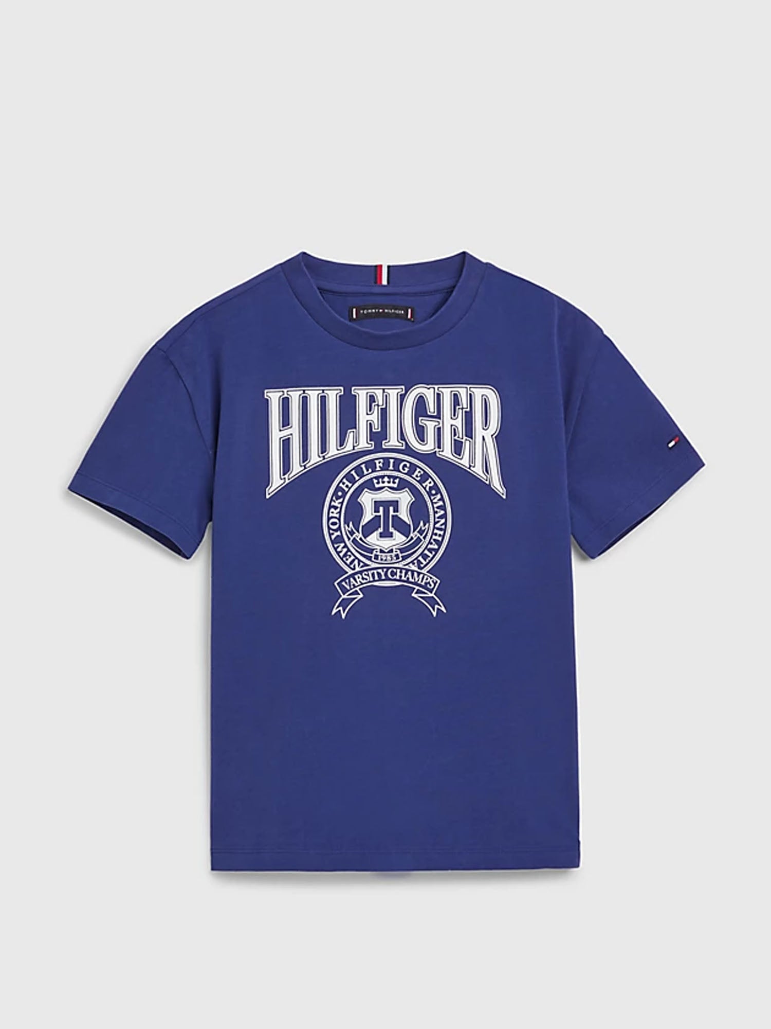 TOMMY HILFIGER KIDS T-SHIRT VARSITY BLU ROYAL