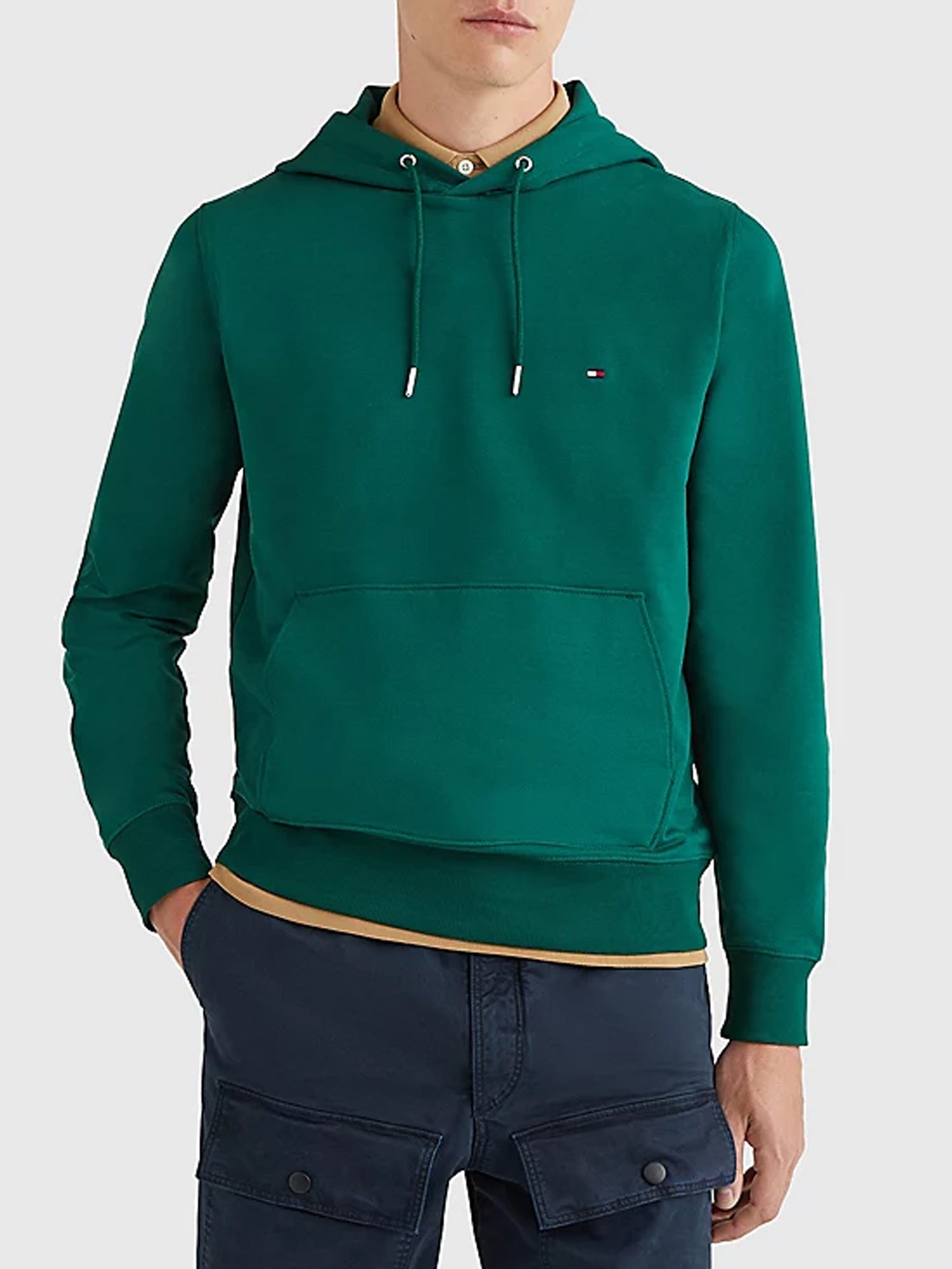 TOMMY HILFIGER FELPA CON CAPPUCCIO 1985 VERDE