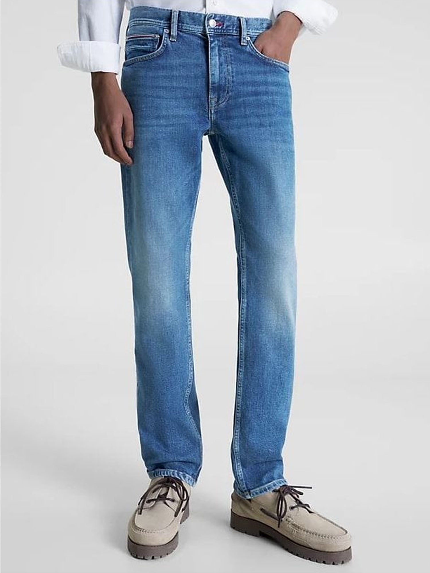 TOMMY HILFIGER JEANS STRAIGHT DENTON IN DENIM BLU