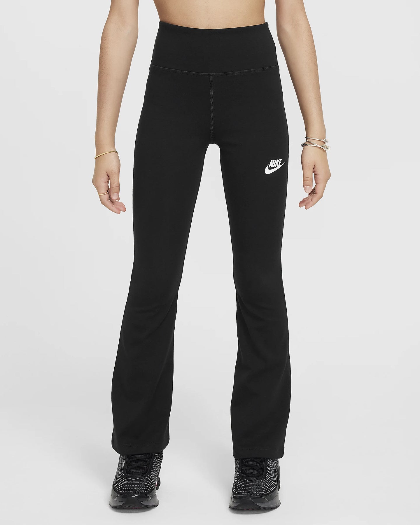 NIKE SPORTSWEAR LEGGINGS JUNIOR SVASATI A VITA ALTA NERO