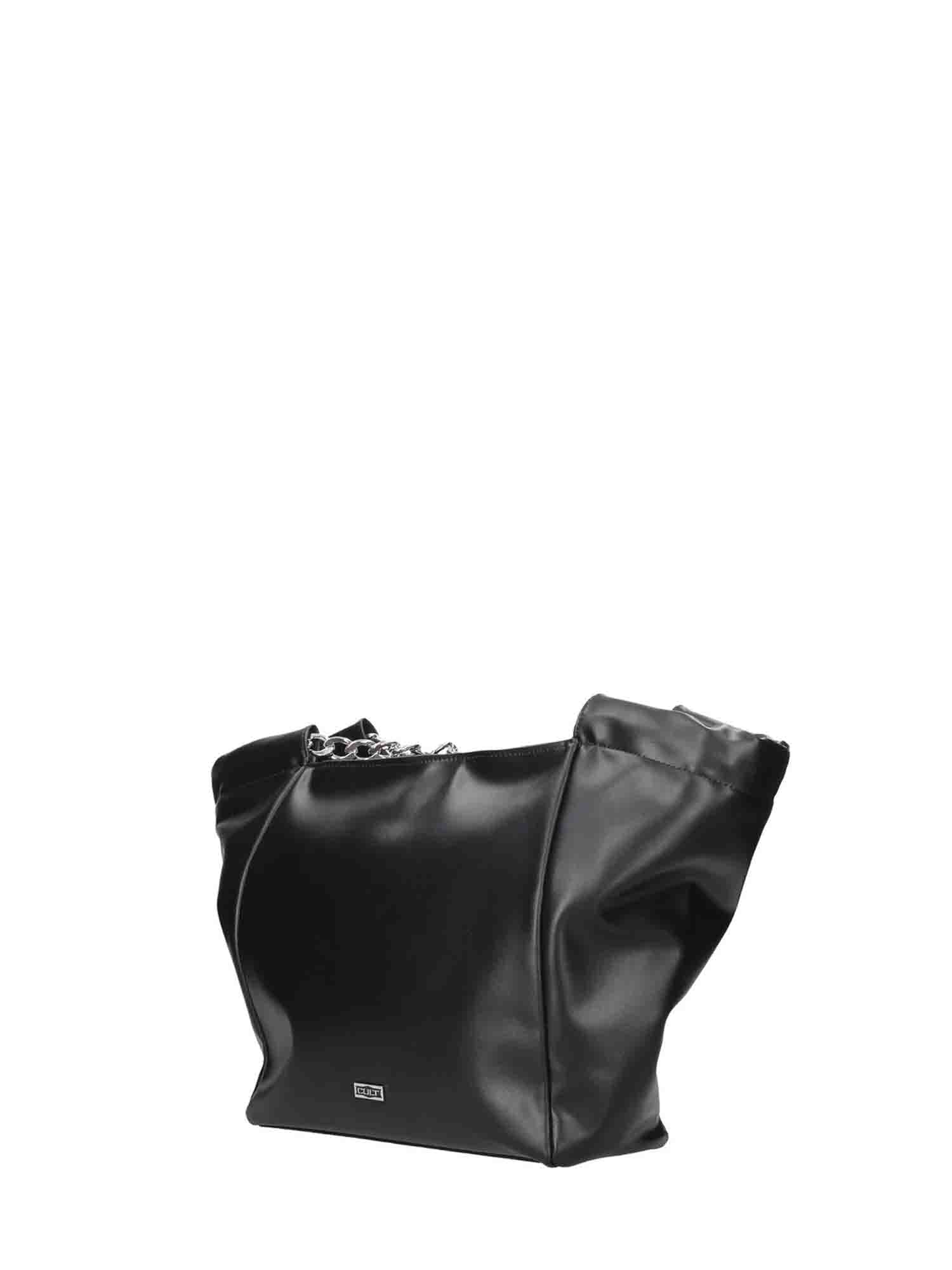 CULT ACCESSORIES BORSA SHOPPING NERO