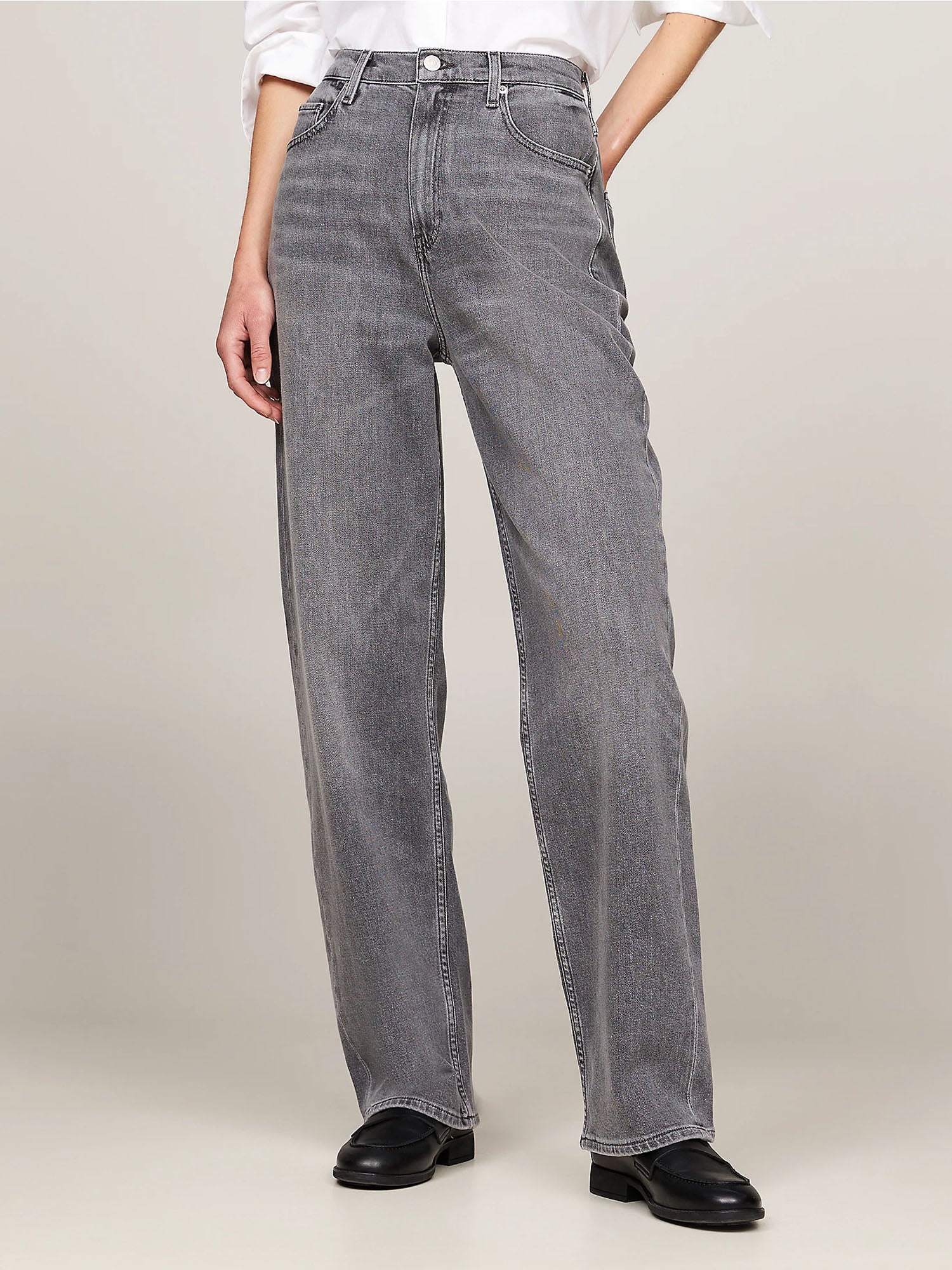 TOMMY HILFIGER JEANS RELAXED FIT DRITTI IN DENIM GRIGIO